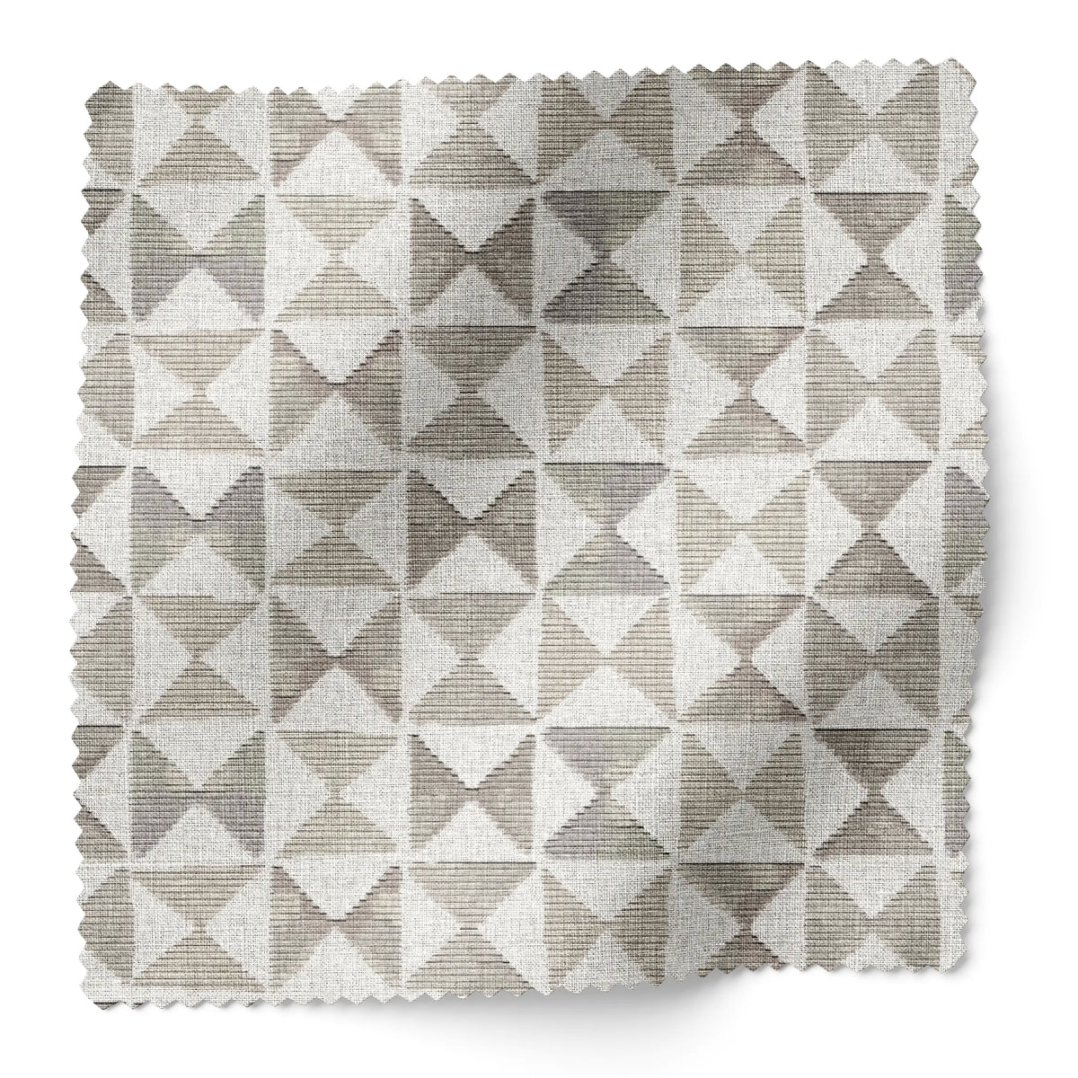 Kaleidoscope fabric swatch in Cashmere by Emily Daws — 6x6 Belgian linen sample, Fauna Collection