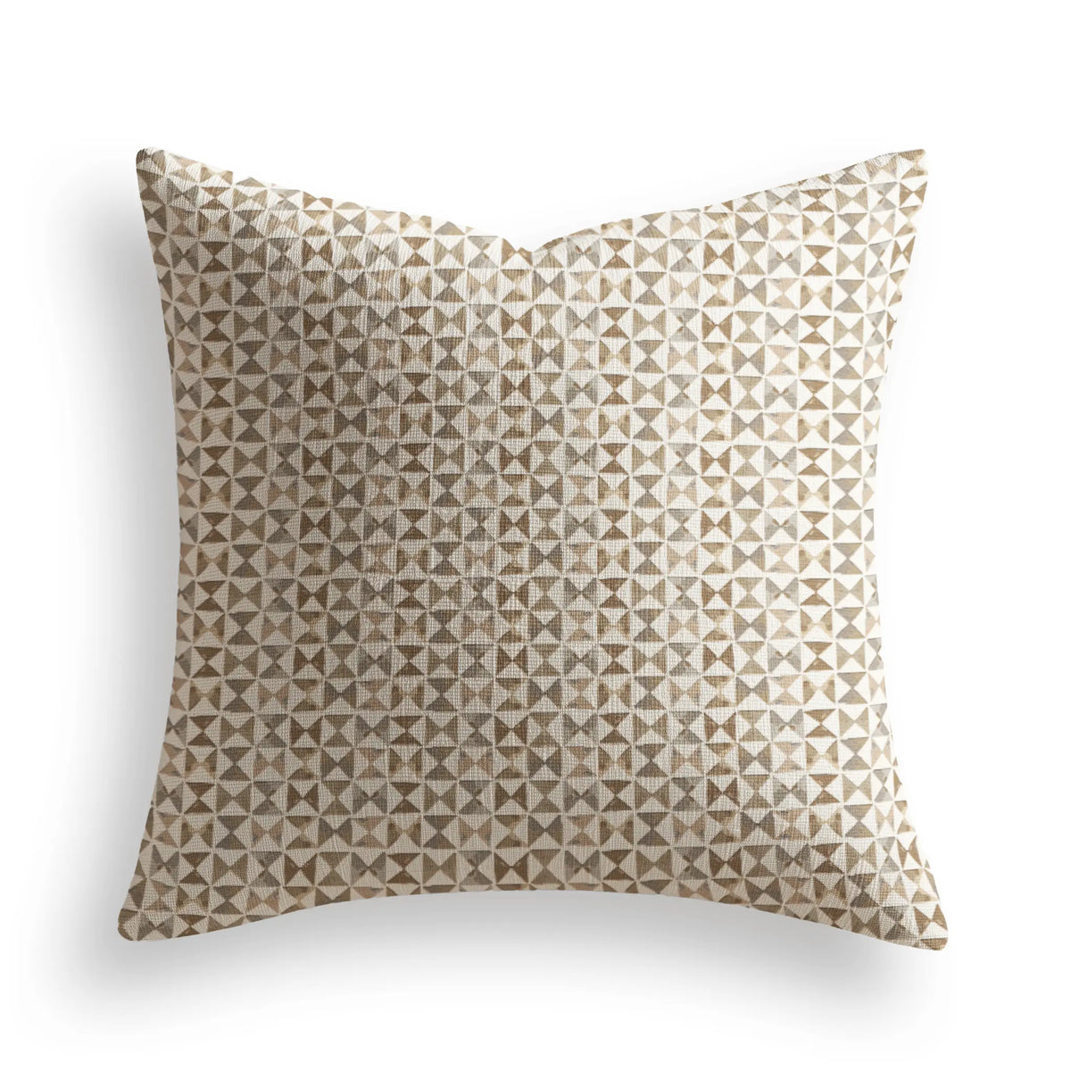Kaleidoscope Throw Pillow in Copper by Emily Daws — Fauna Collection, made-to-order on Belgian linen