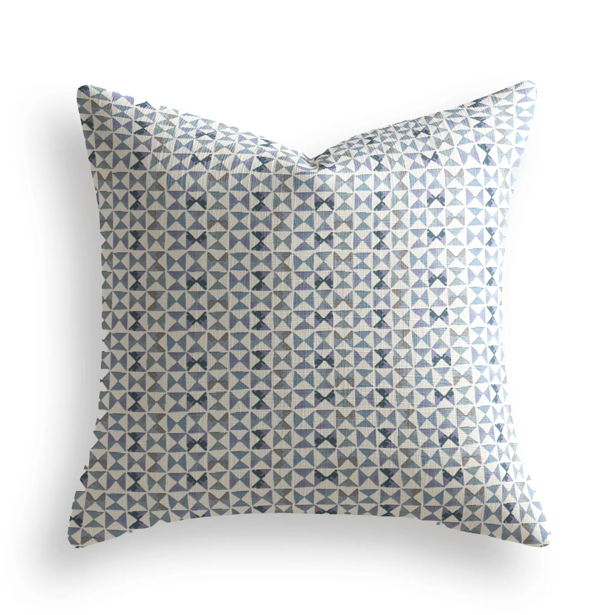 Kaleidoscope Throw Pillow in Iris by Emily Daws — Fauna Collection, made-to-order on Belgian linen
