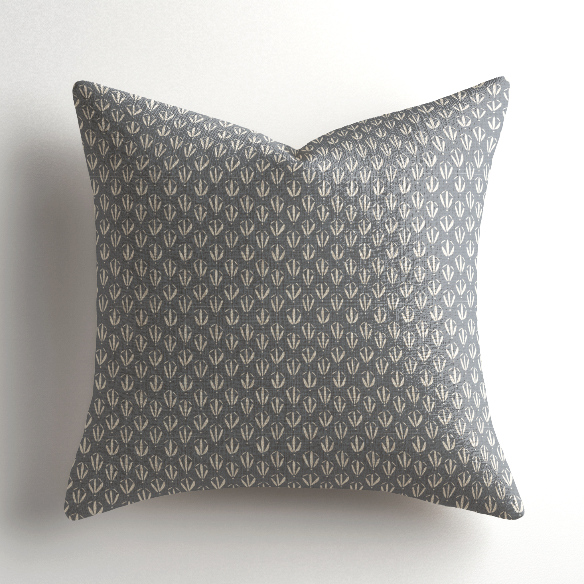 Made-in-the-USA linen throw pillow by Emily Daws in Kiawah Lake, a boutique textiles selection for interior designers seeking southern inspired, small-batch accents.