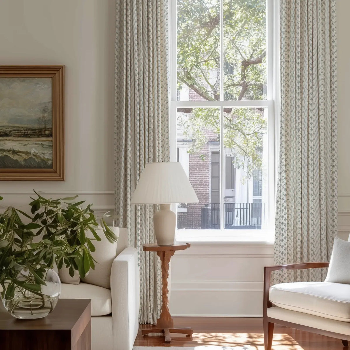 Kiawah Basil fabric by Emily Daws — Sea Island Collection, available by the yard for drapery and upholstery