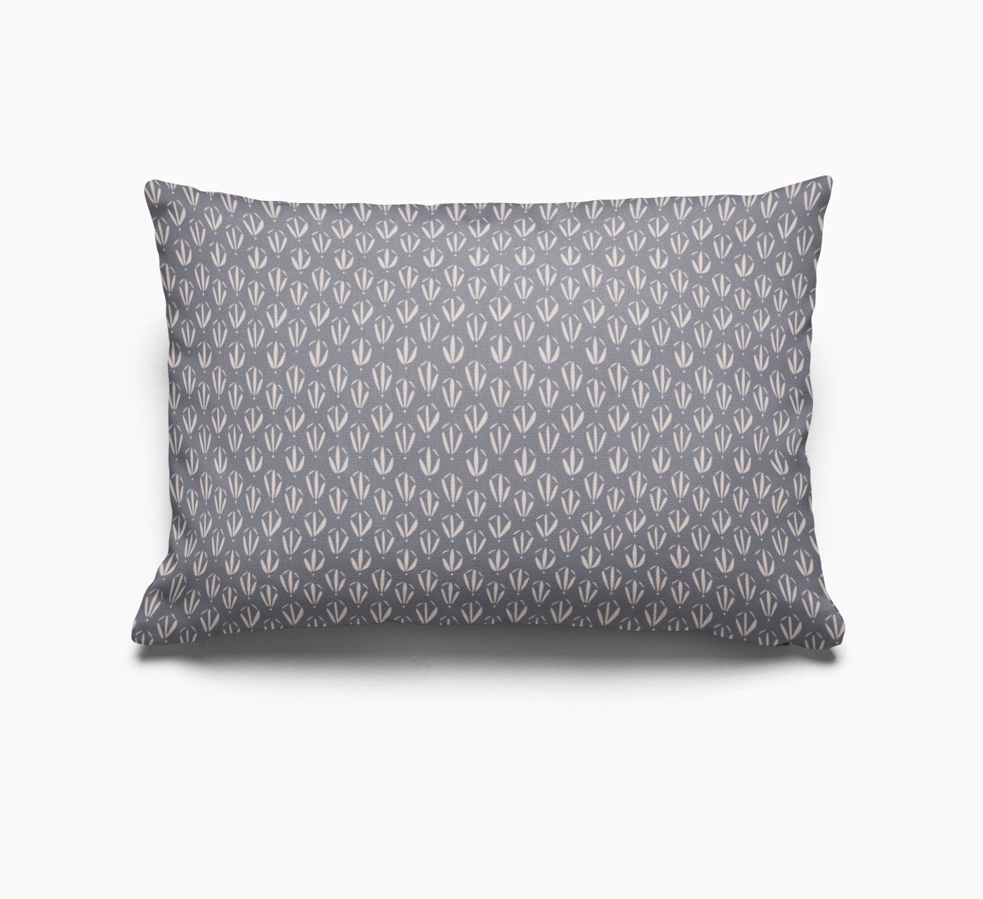 Single Emily Daws pillow in southern-inspired pattern, styled for interior designers.