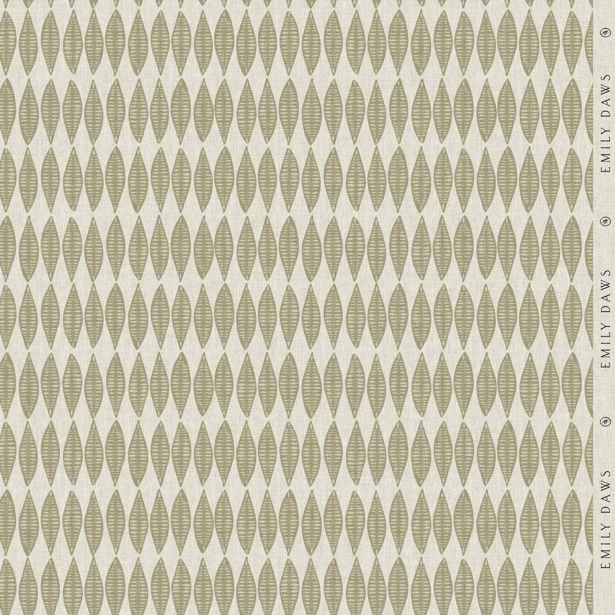Leaflette Lemongrass fabric by Emily Daws — Flora Collection, available by the yard for drapery and upholstery