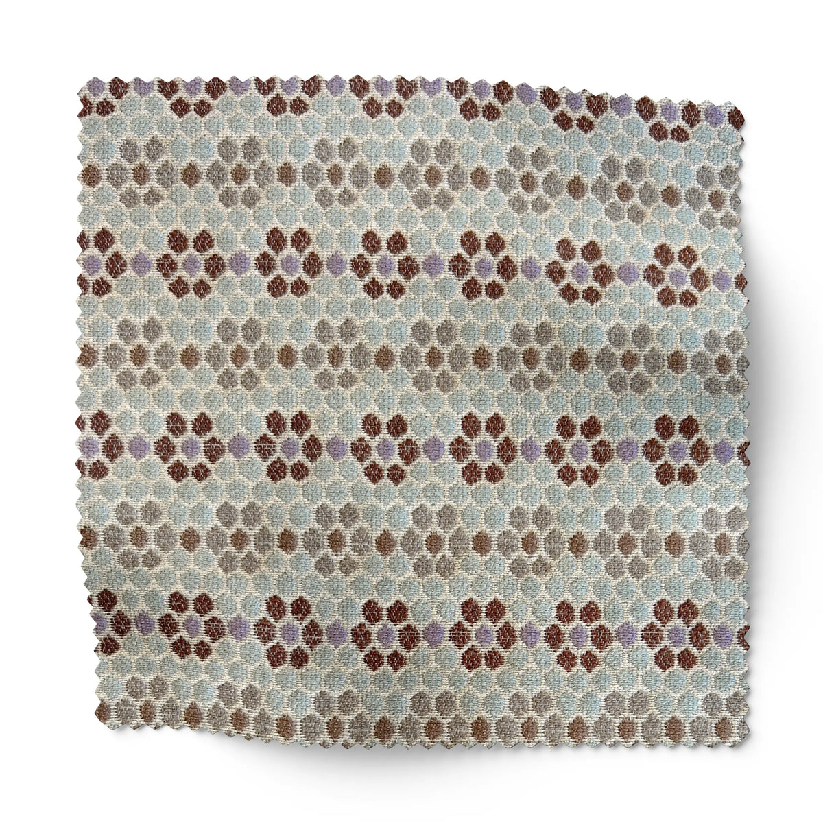 Nectar fabric swatch in Sugar Plum by Emily Daws β 6x6 woven upholstery fabric sample, Fauna Collection