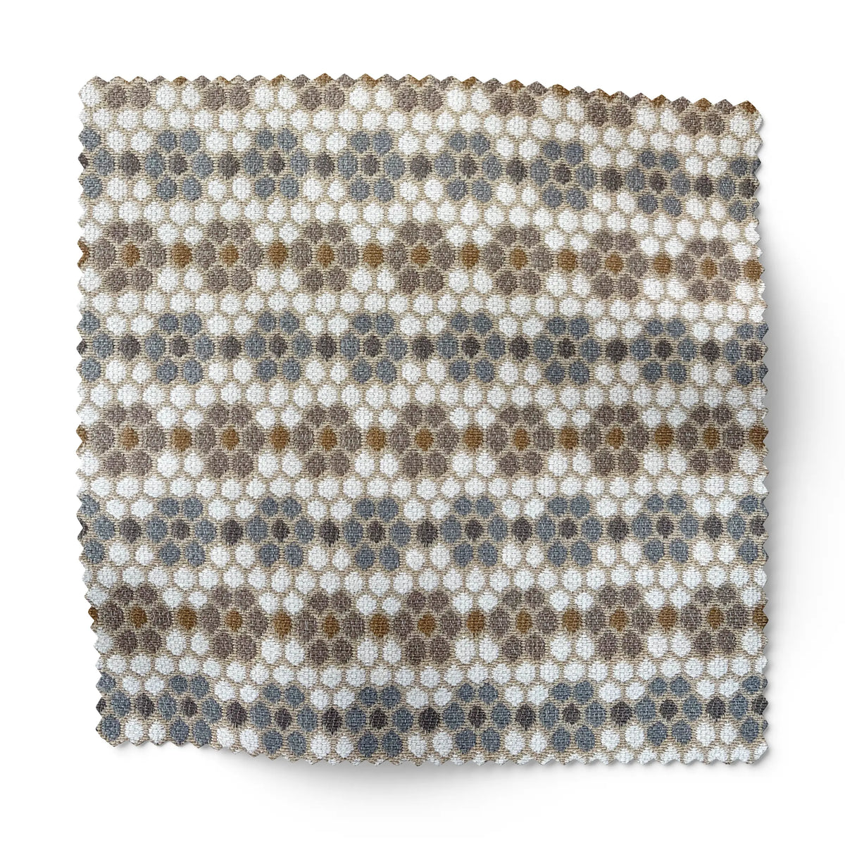 Nectar fabric swatch in Raisin by Emily Daws — 6x6 woven upholstery fabric sample, Fauna Collection