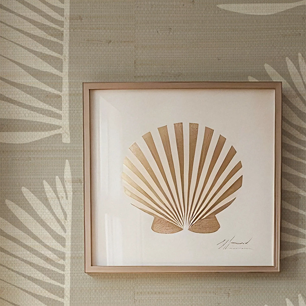 Palmetto Grasscloth in Dune