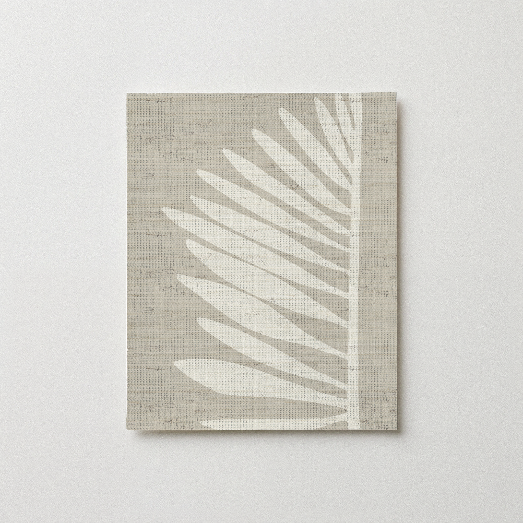 Palmetto Grasscloth Swatch in Dune