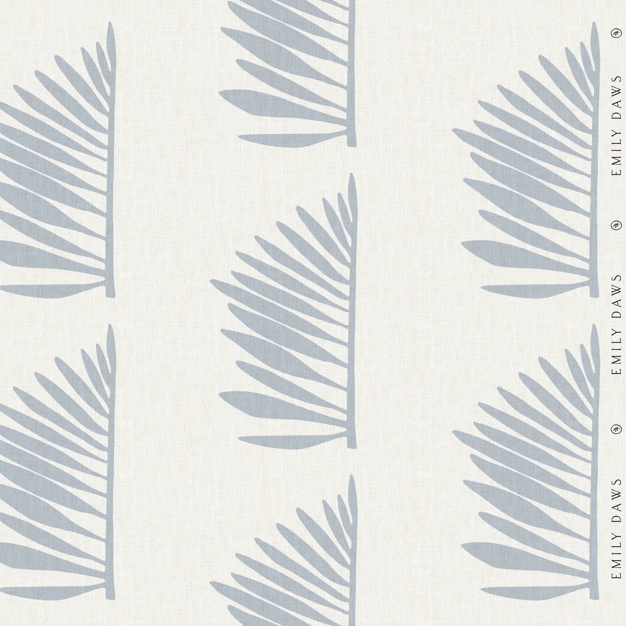 Palmetto Ocean fabric by Emily Daws β Charleston Collection, available by the yard for drapery and upholstery