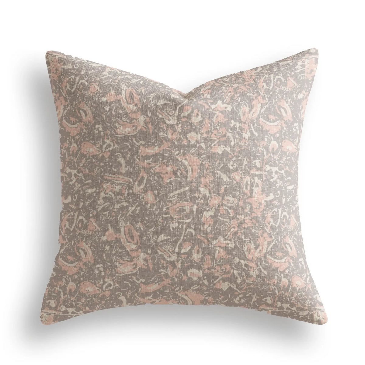 River Reef Throw Pillow in Sunset by Emily Daws — Waterways Collection, made-to-order on Belgian linen