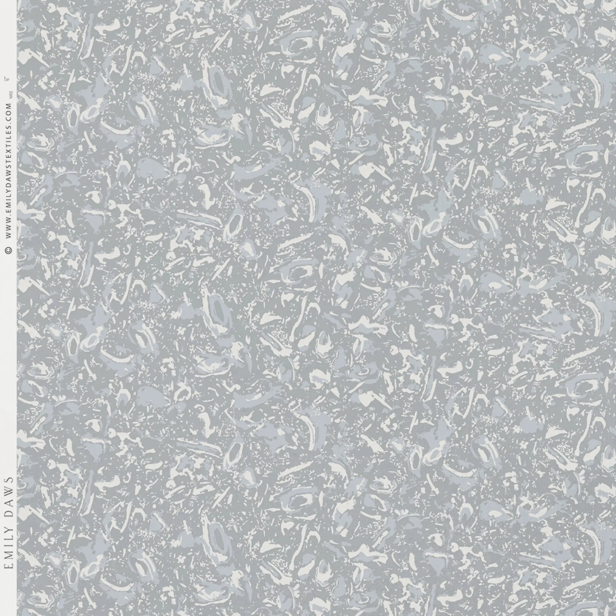 River Reef wallpaper in Heron by Emily Daws – product view of repeating motif for interior walls
