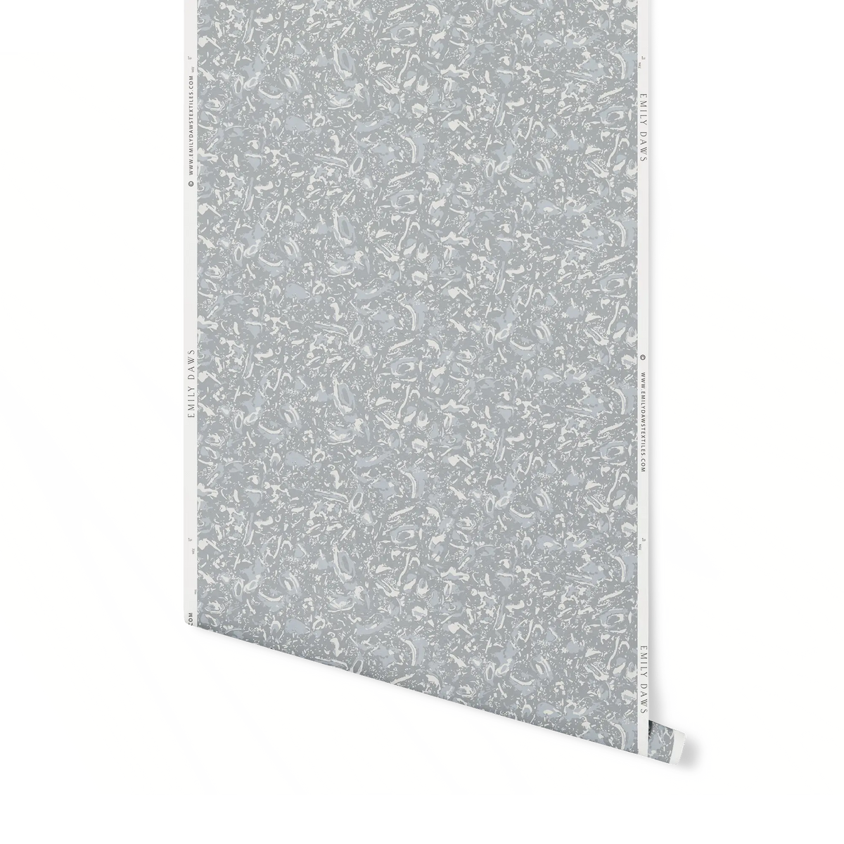 Emily Daws River Reef wallpaper in Heron – close-up showing texture and tone of design