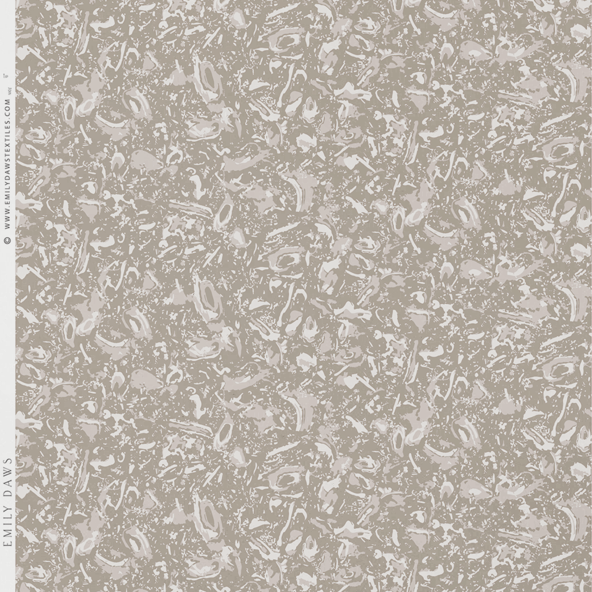 River Reef wallpaper in Natural by Emily Daws – product view of repeating motif for interior walls