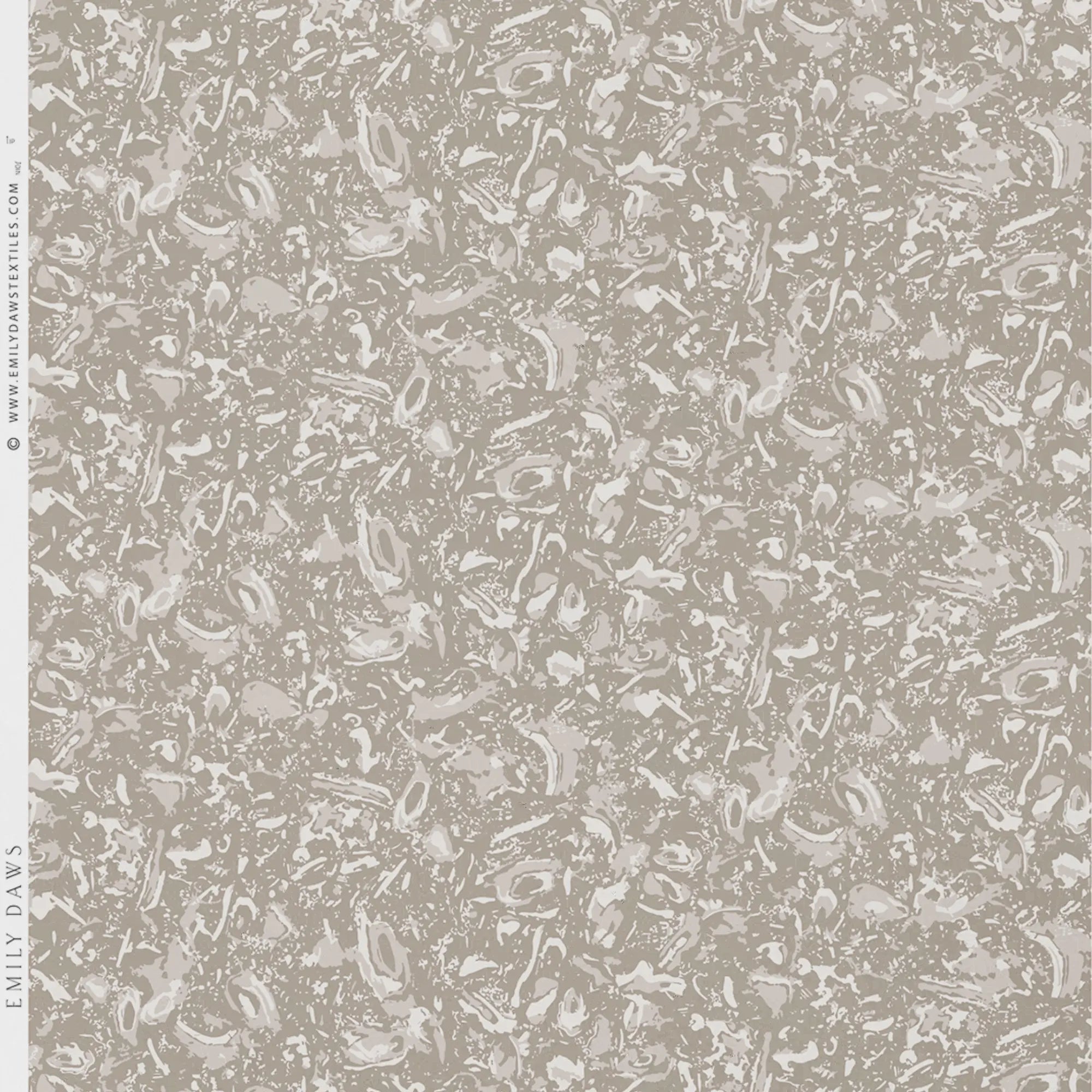 River Reef wallpaper in Natural by Emily Daws – product view of repeating motif for interior walls