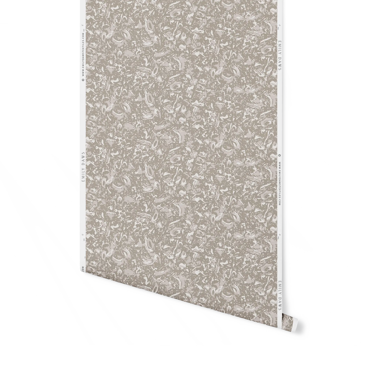 Emily Daws River Reef wallpaper in Natural – close-up showing texture and tone of design