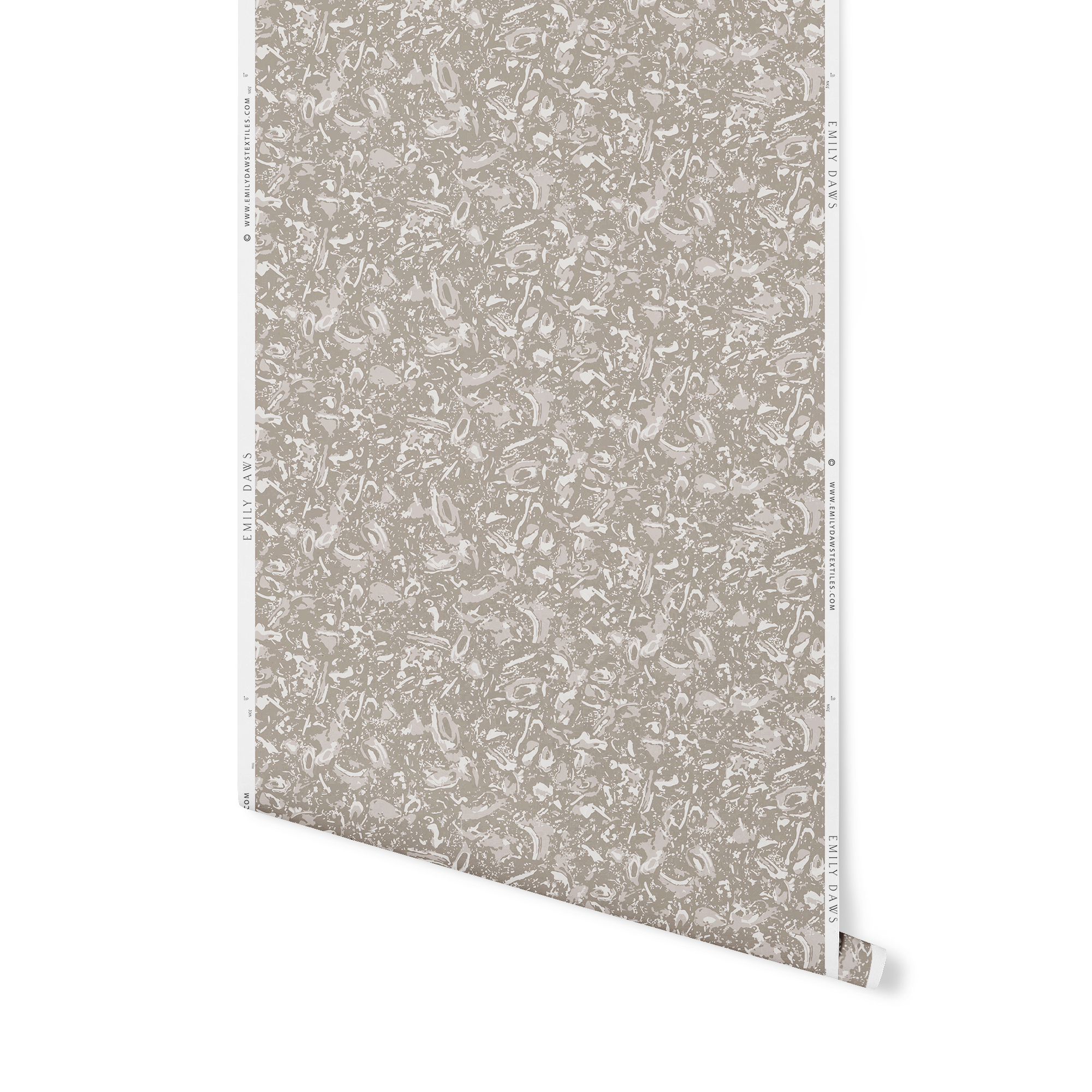 Emily Daws River Reef wallpaper in Natural β close-up showing texture and tone of design