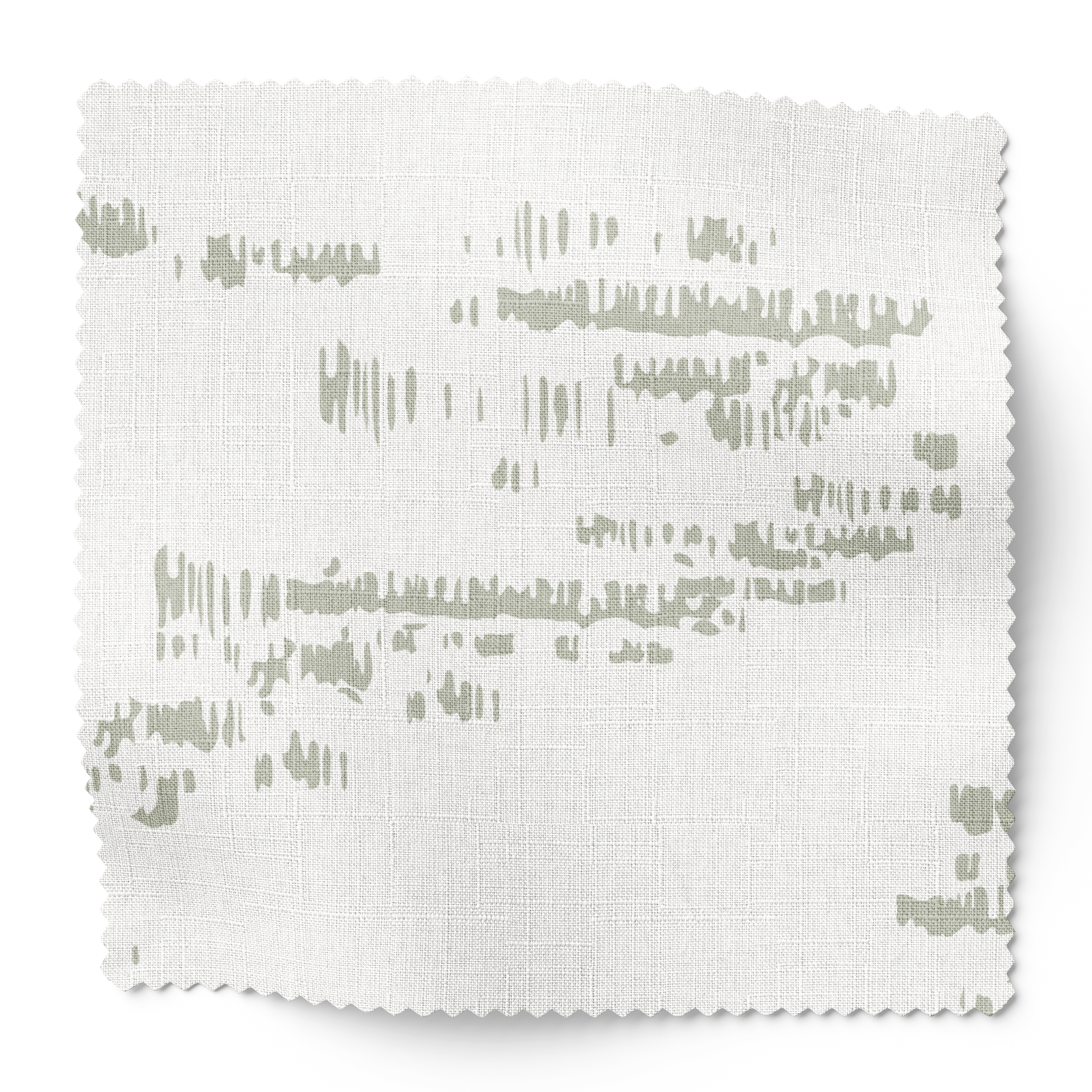 Salt Marsh fabric swatch in Laurel by Emily Daws β 6x6 Belgian linen sample, Waterways Collection