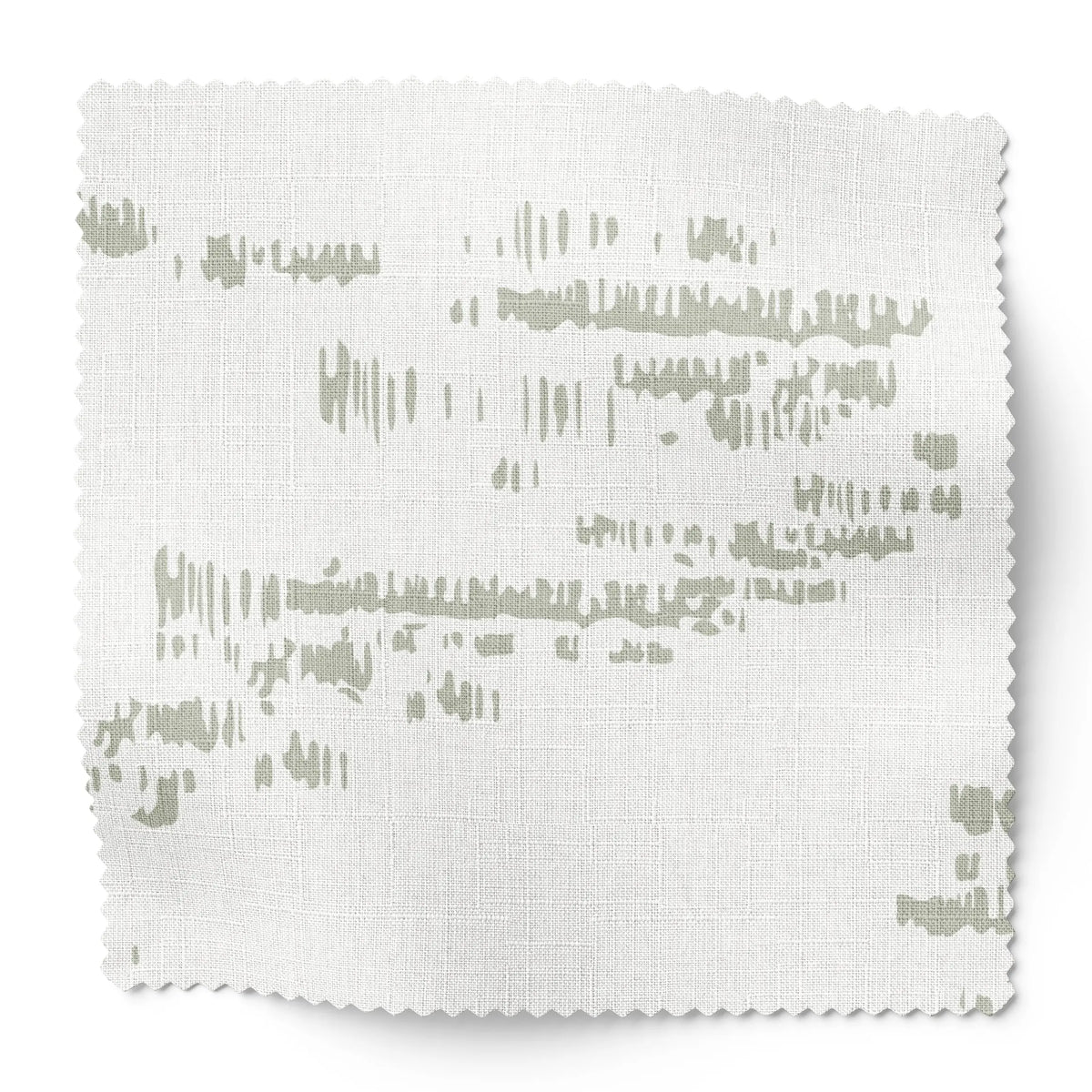 Salt Marsh fabric swatch in Laurel by Emily Daws — 6x6 Belgian linen sample, Waterways Collection