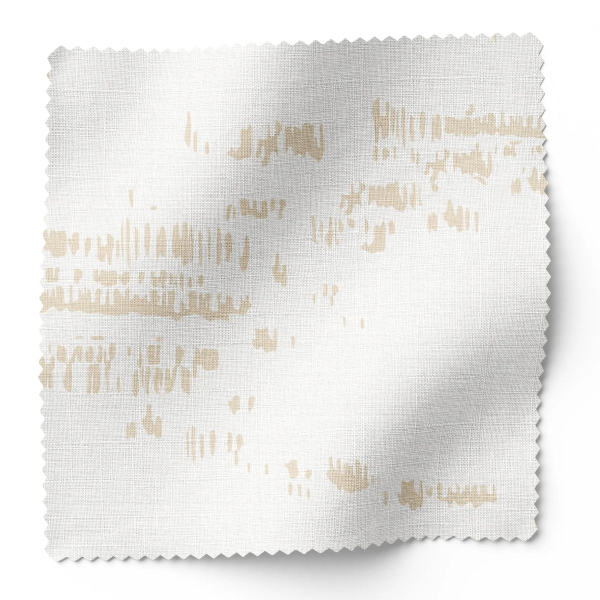 Salt Marsh fabric swatch in Summer by Emily Daws — 6x6 Belgian linen sample, Waterways Collection