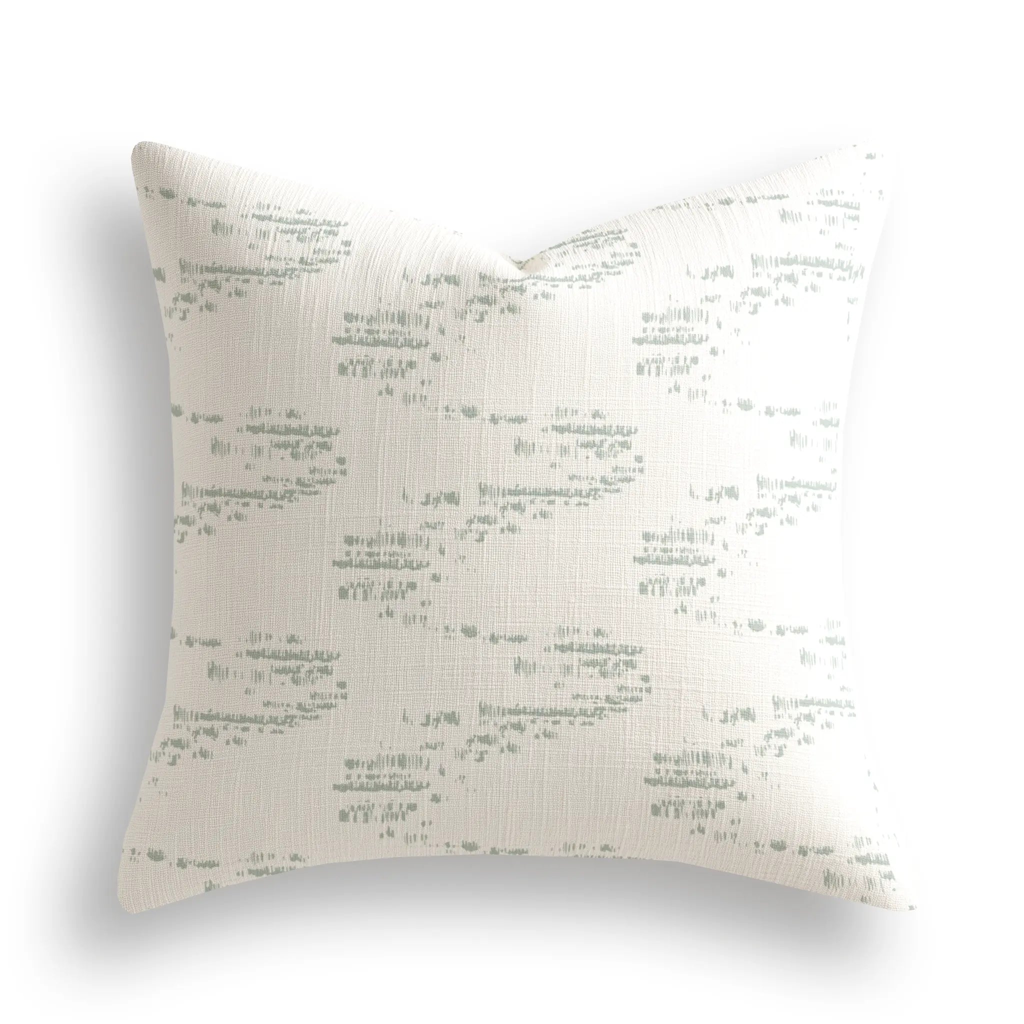 Salt Marsh Throw Pillow in Laurel by Emily Daws — Waterways Collection, made-to-order on Belgian linen