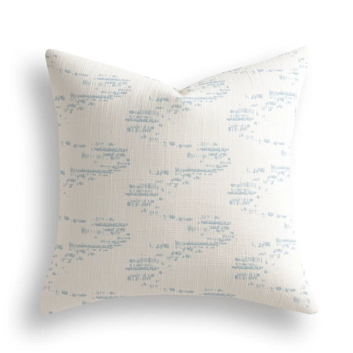 Salt Marsh Throw Pillow in Shallow by Emily Daws — Waterways Collection, made-to-order on Belgian linen
