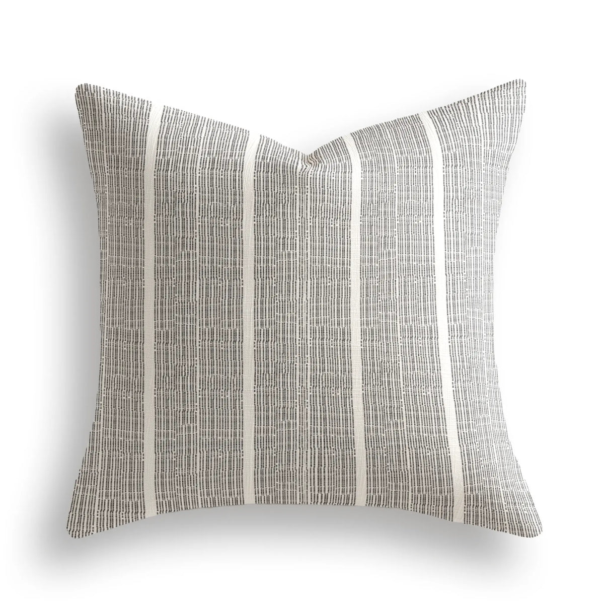 Sandbar Throw Pillow in Jet by Emily Daws — Waterways Collection, made-to-order on Belgian linen