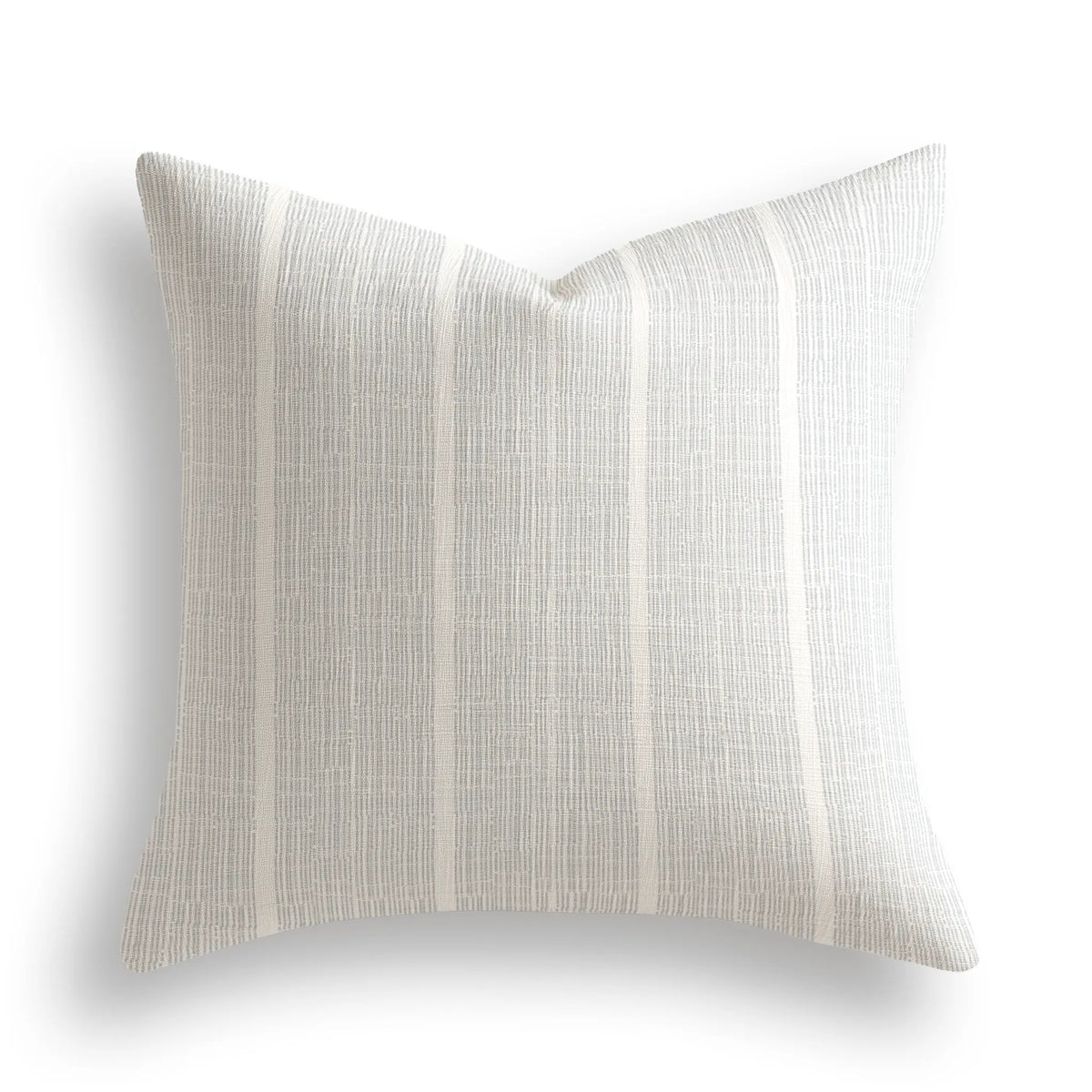 Sandbar Throw Pillow in Sterling by Emily Daws — Waterways Collection, made-to-order on Belgian linen