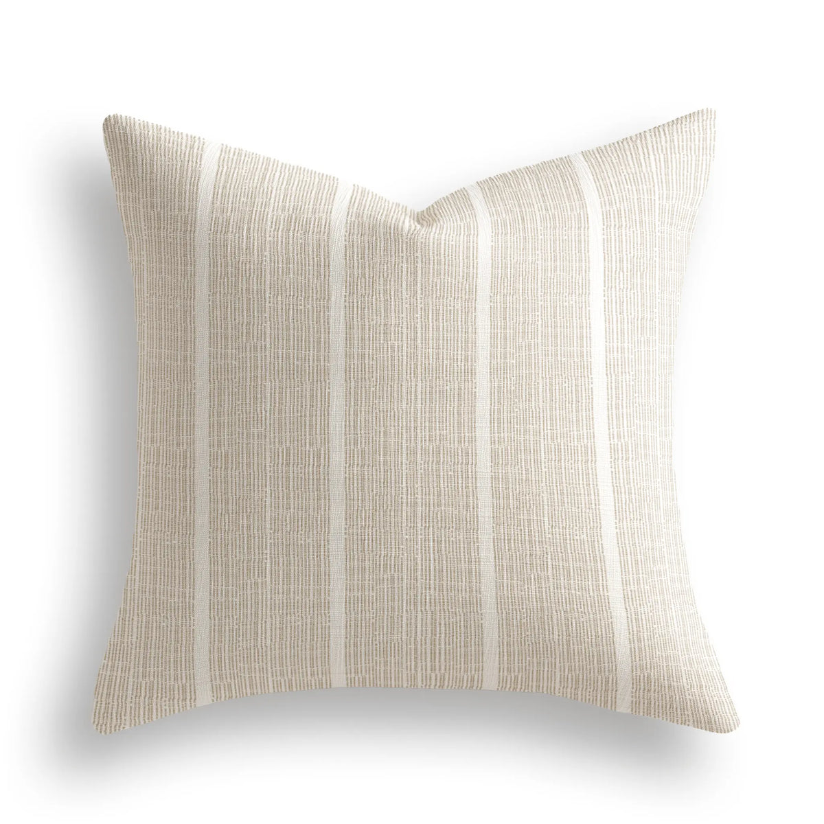 Sandbar Throw Pillow in Tawny by Emily Daws — Waterways Collection, made-to-order on Belgian linen