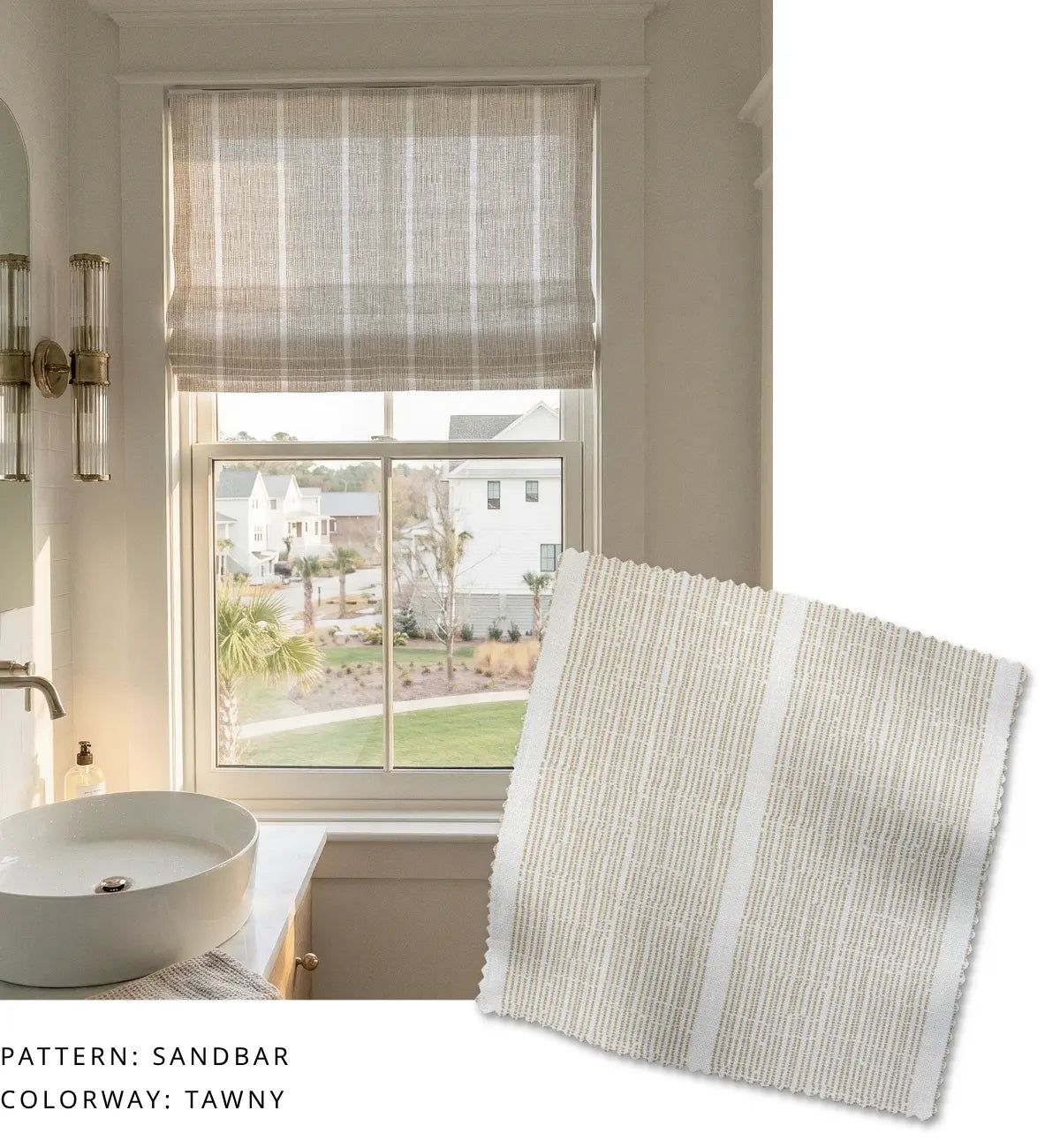 Sandbar Fabric in Tawny