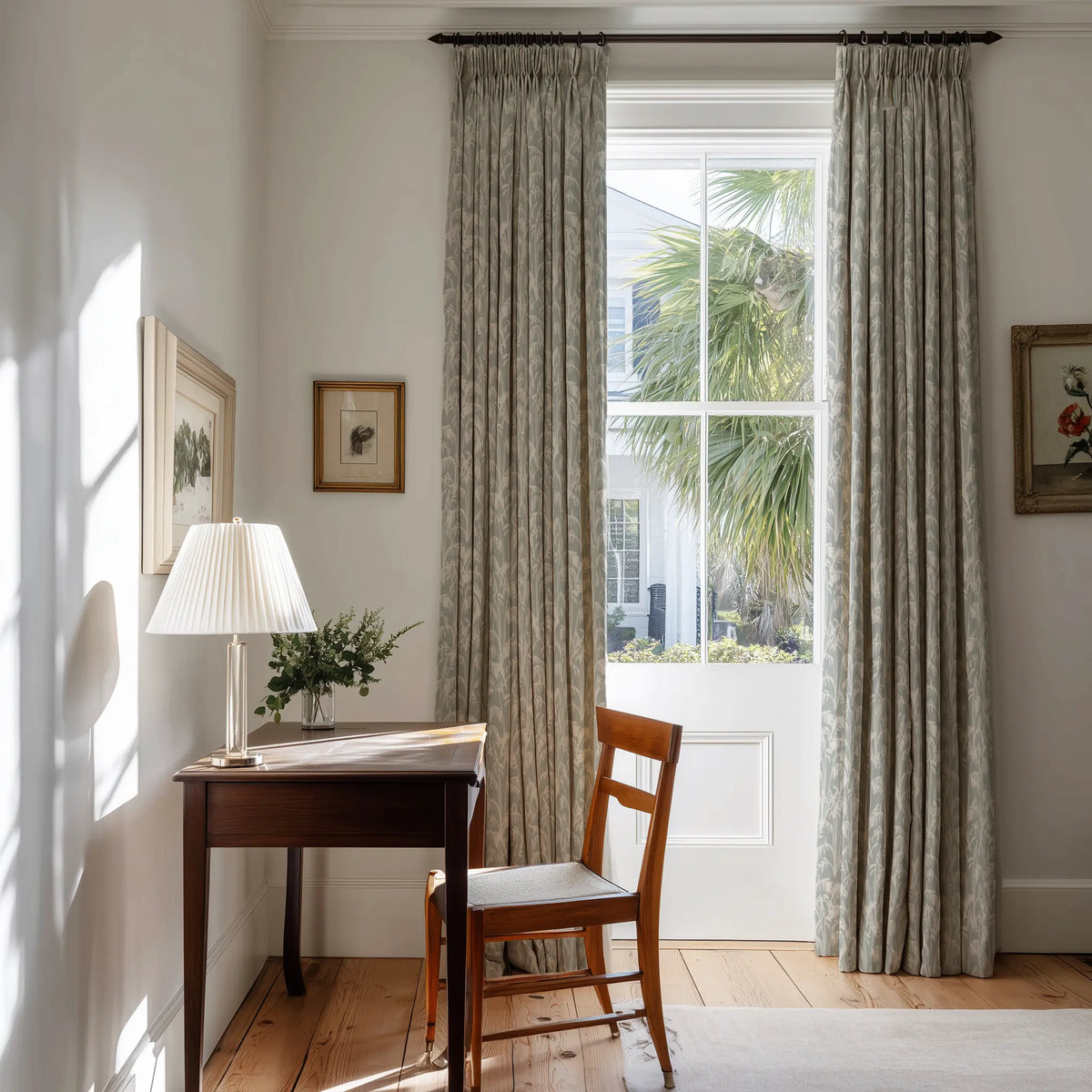 Seabrook Ii Pistachio fabric by Emily Daws — Sea Island Collection, available by the yard for drapery and upholstery