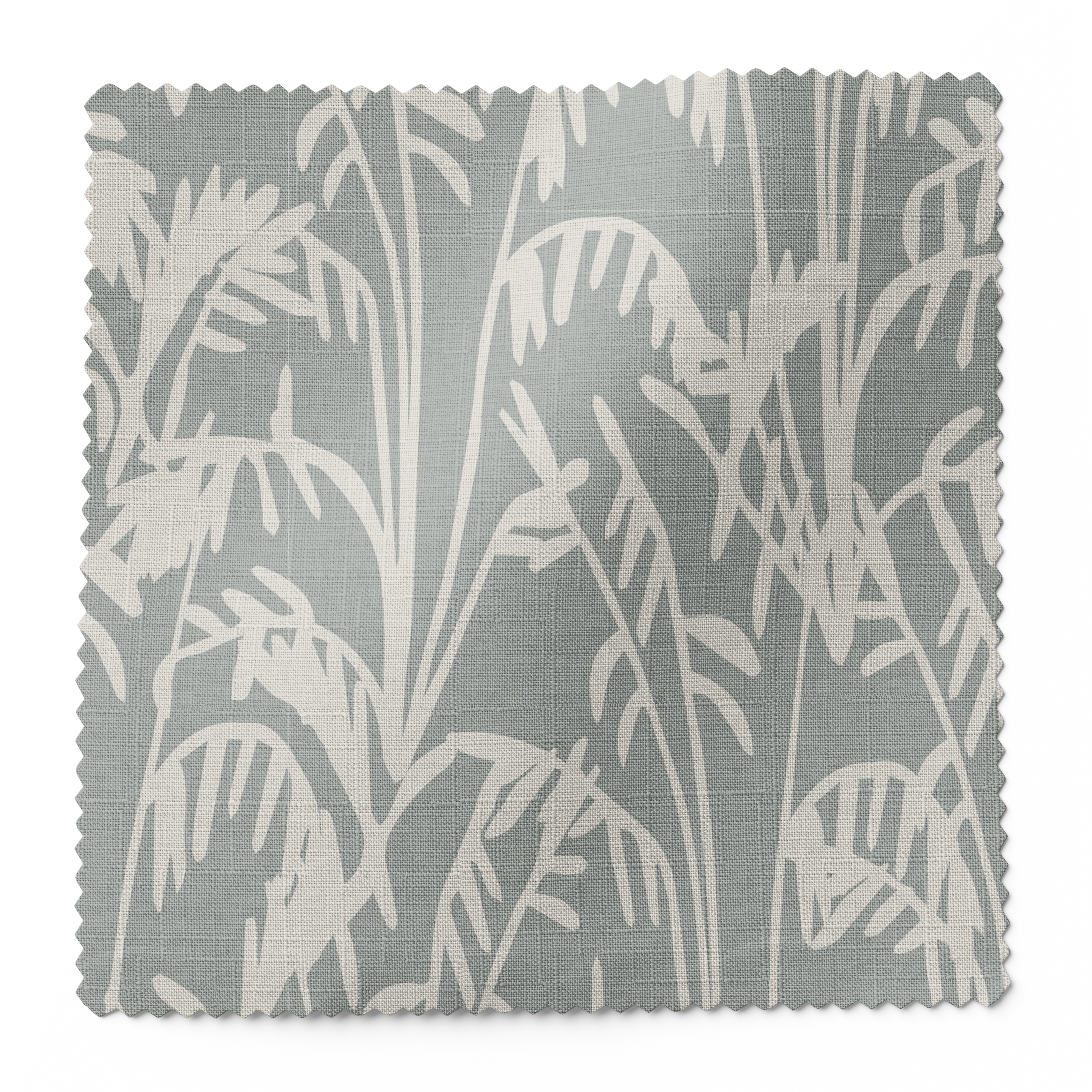 Seabrook Ii fabric swatch in Pistachio by Emily Daws — 6x6 Belgian linen sample, Sea Island Collection