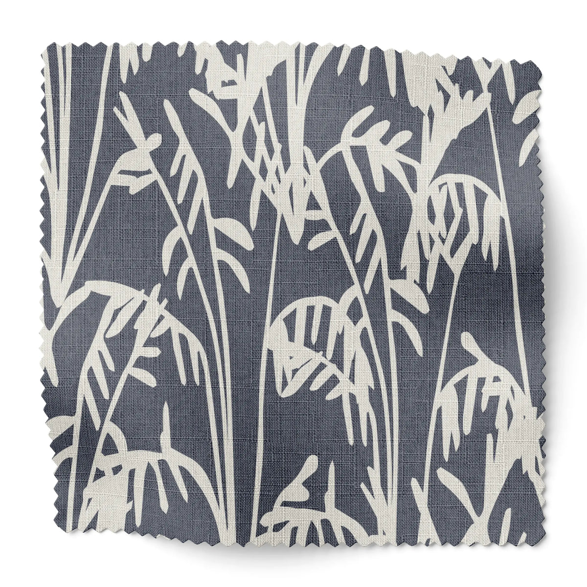 Seabrook fabric swatch in Storm by Emily Daws — 6x6 Belgian linen sample, Sea Island Collection