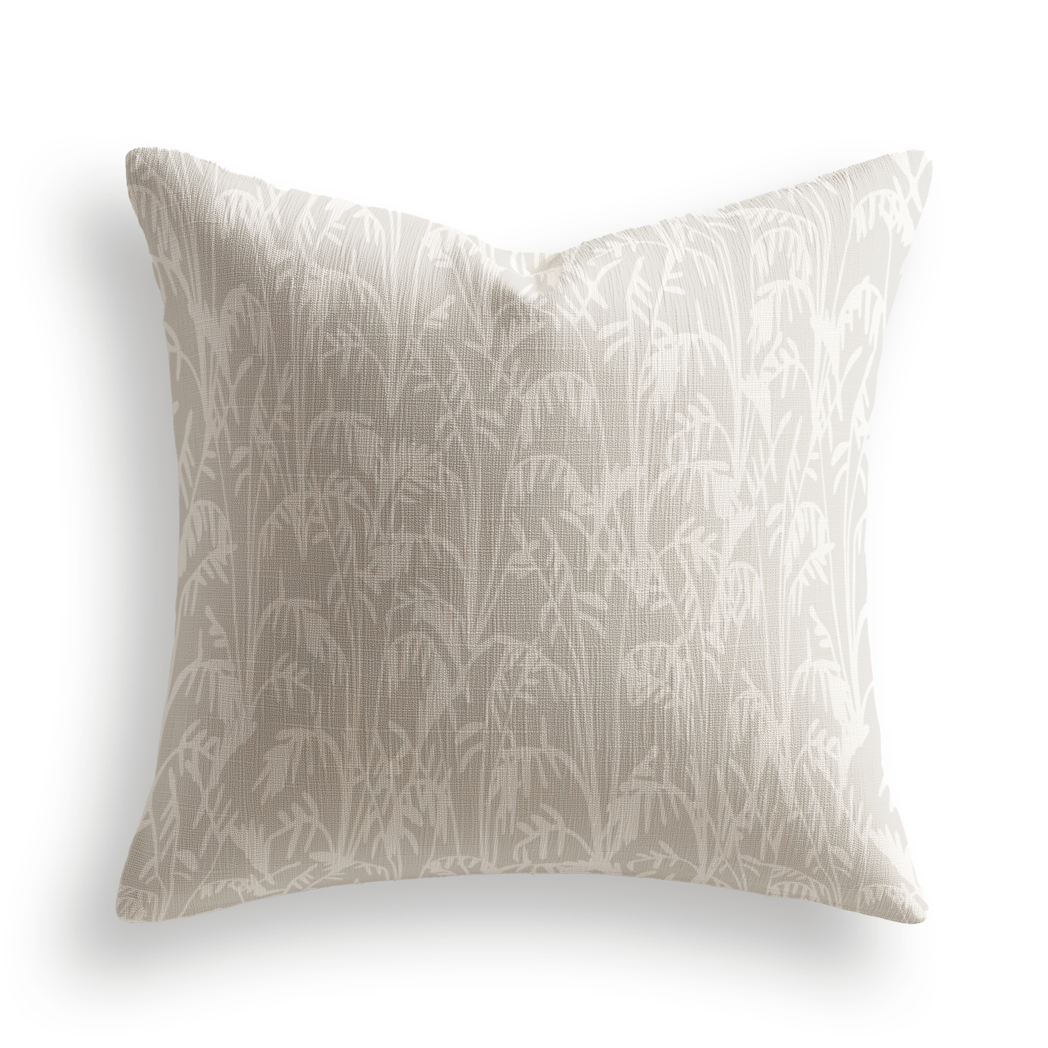 Seabrook Throw Pillow in Sand by Emily Daws β Sea Island Collection, made-to-order on Belgian linen
