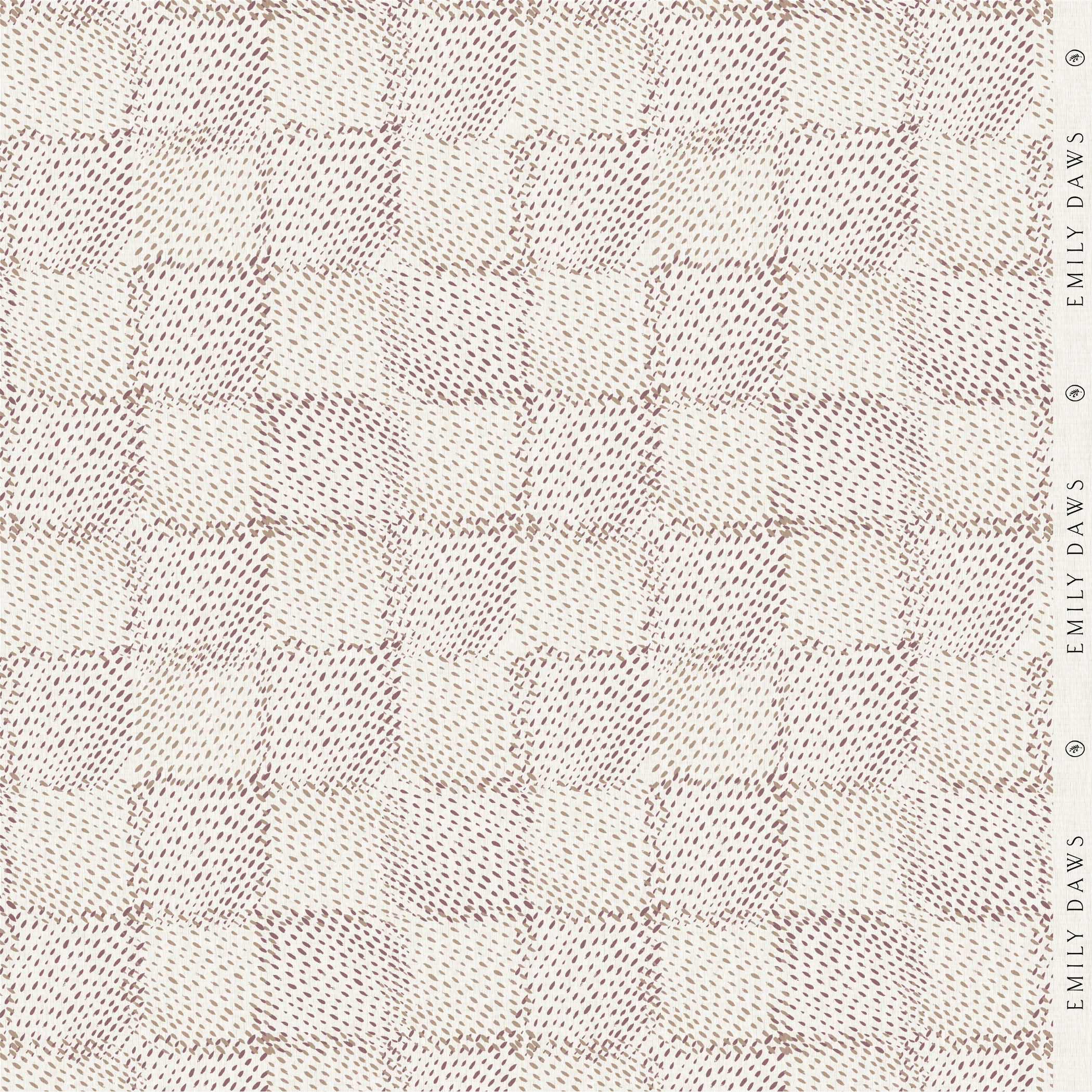 Speckled Check fabric in Sorbet by Emily Daws styled in an interior β Fauna Collection