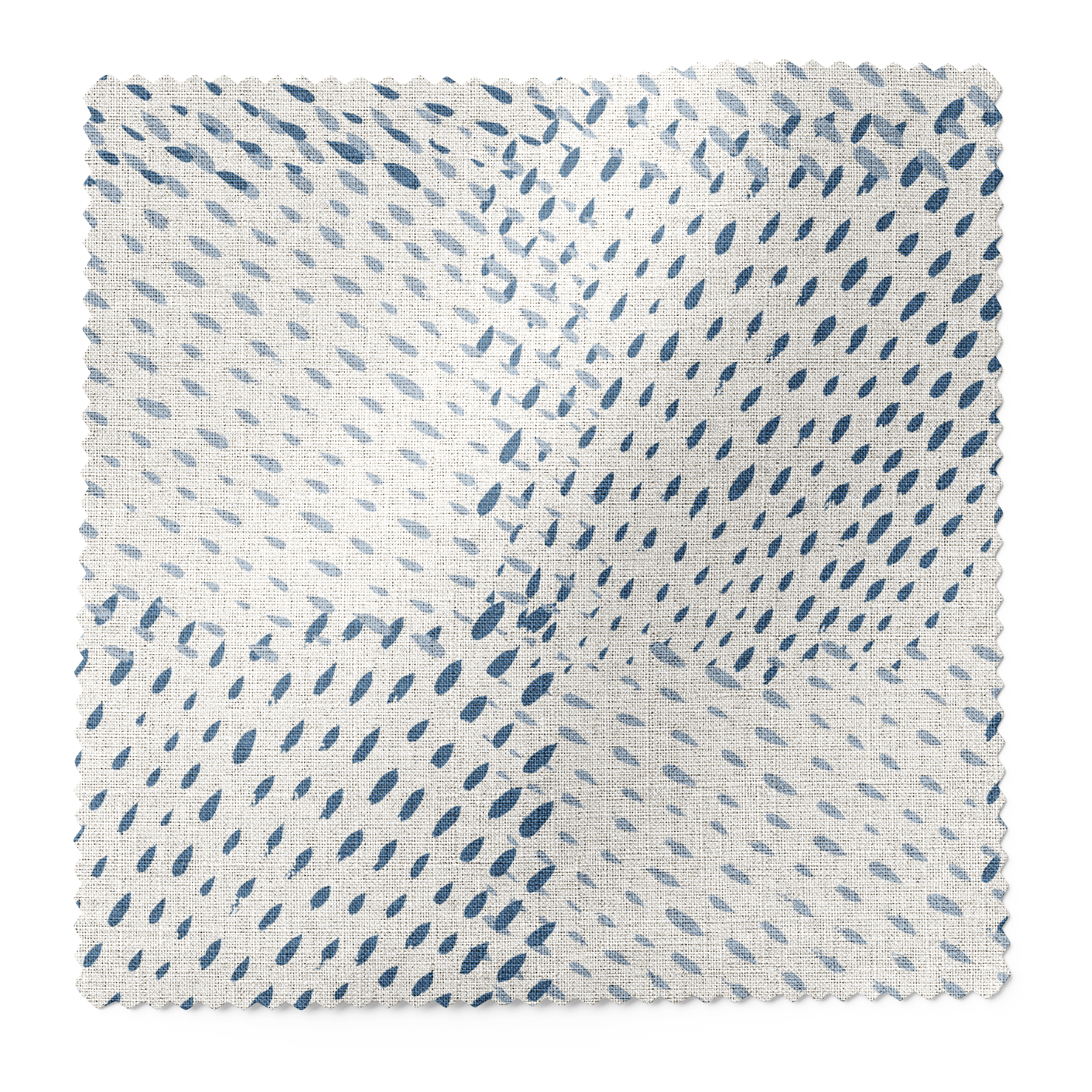 Speckled Check fabric swatch in Topaz by Emily Daws β 6x6 Belgian linen sample, Fauna Collection