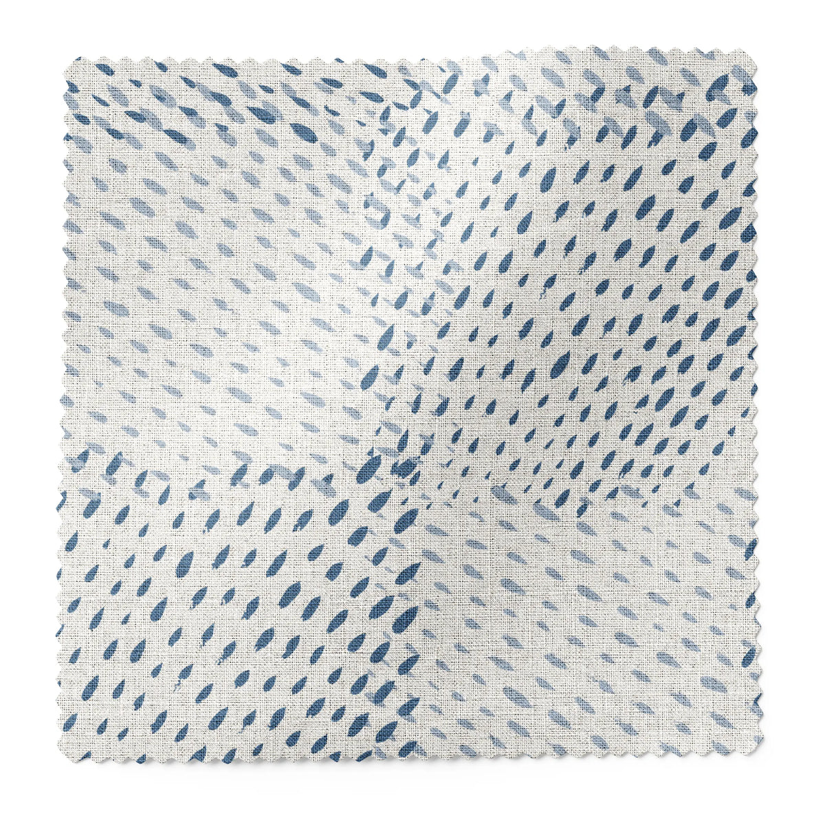 Speckled Check fabric swatch in Topaz by Emily Daws — 6x6 Belgian linen sample, Fauna Collection