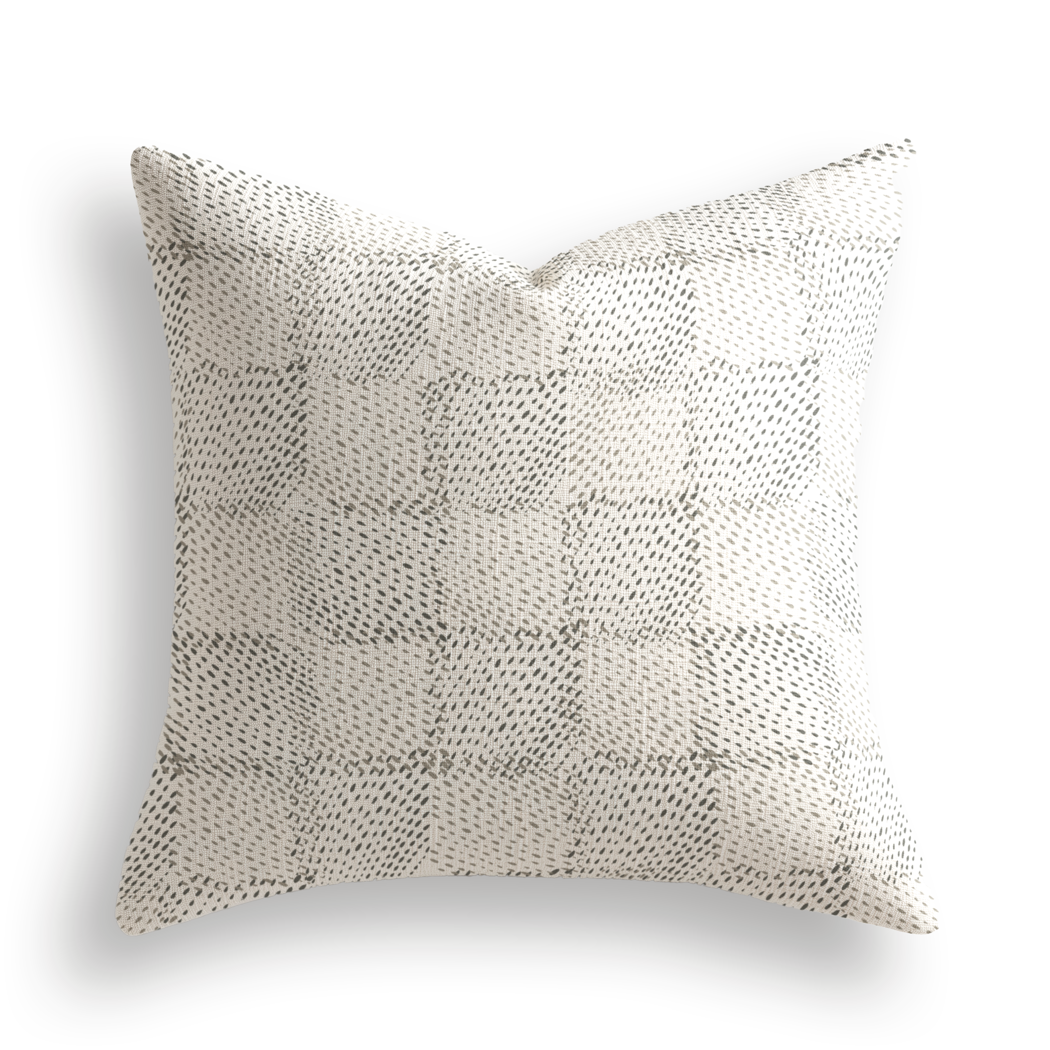 Speckled Check Pillow in Charcoal
