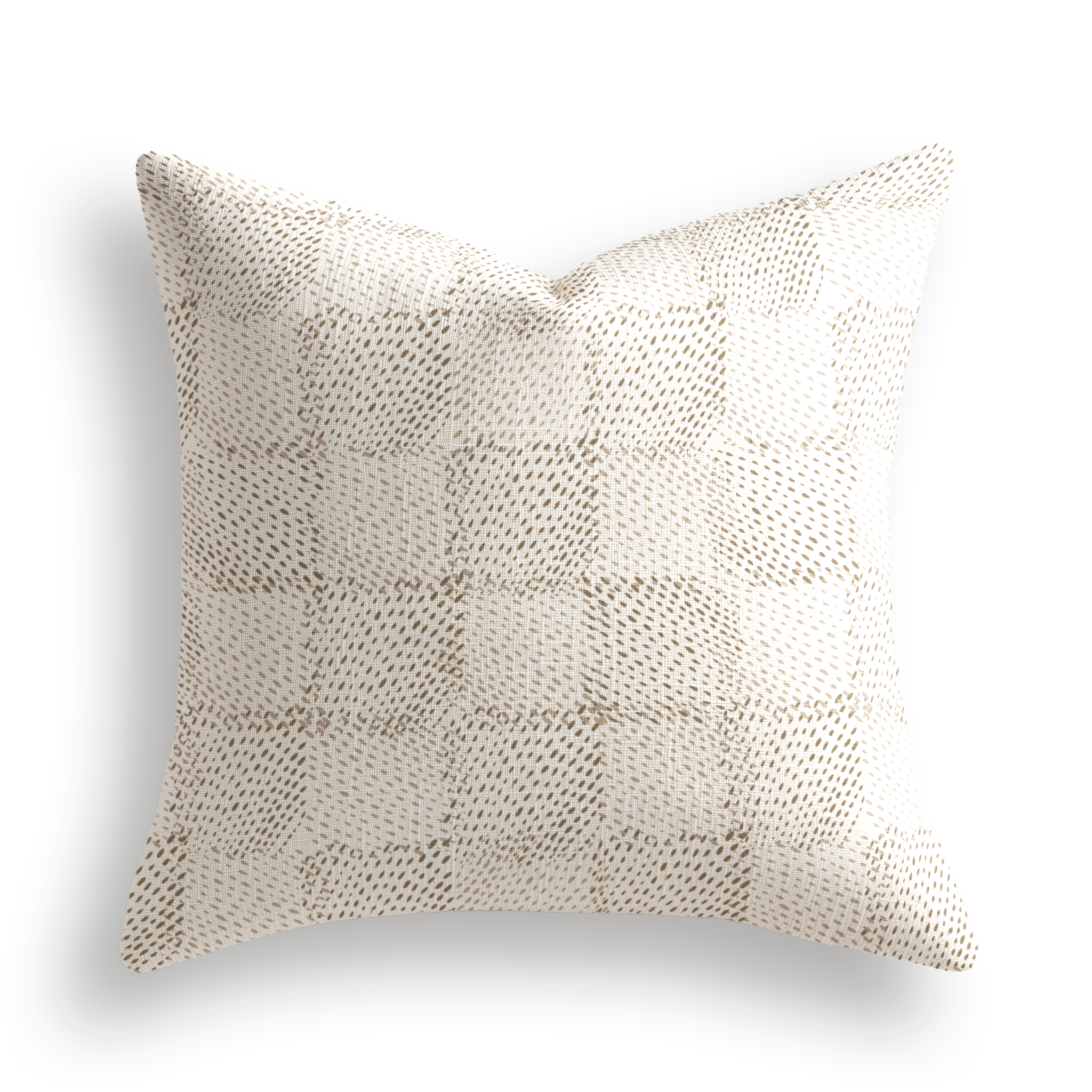Speckled Check Pillow in Oak