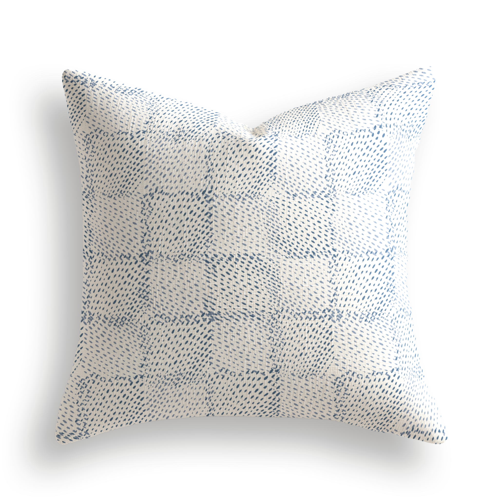 Speckled Check Pillow in Topaz