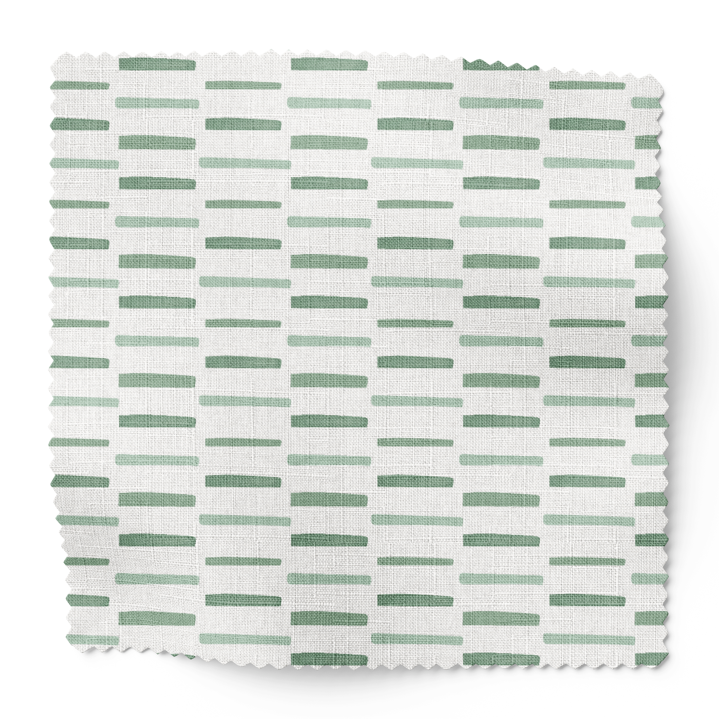 Sweetgrass fabric swatch in Fern by Emily Daws β 6x6 Belgian linen sample, Charleston Collection