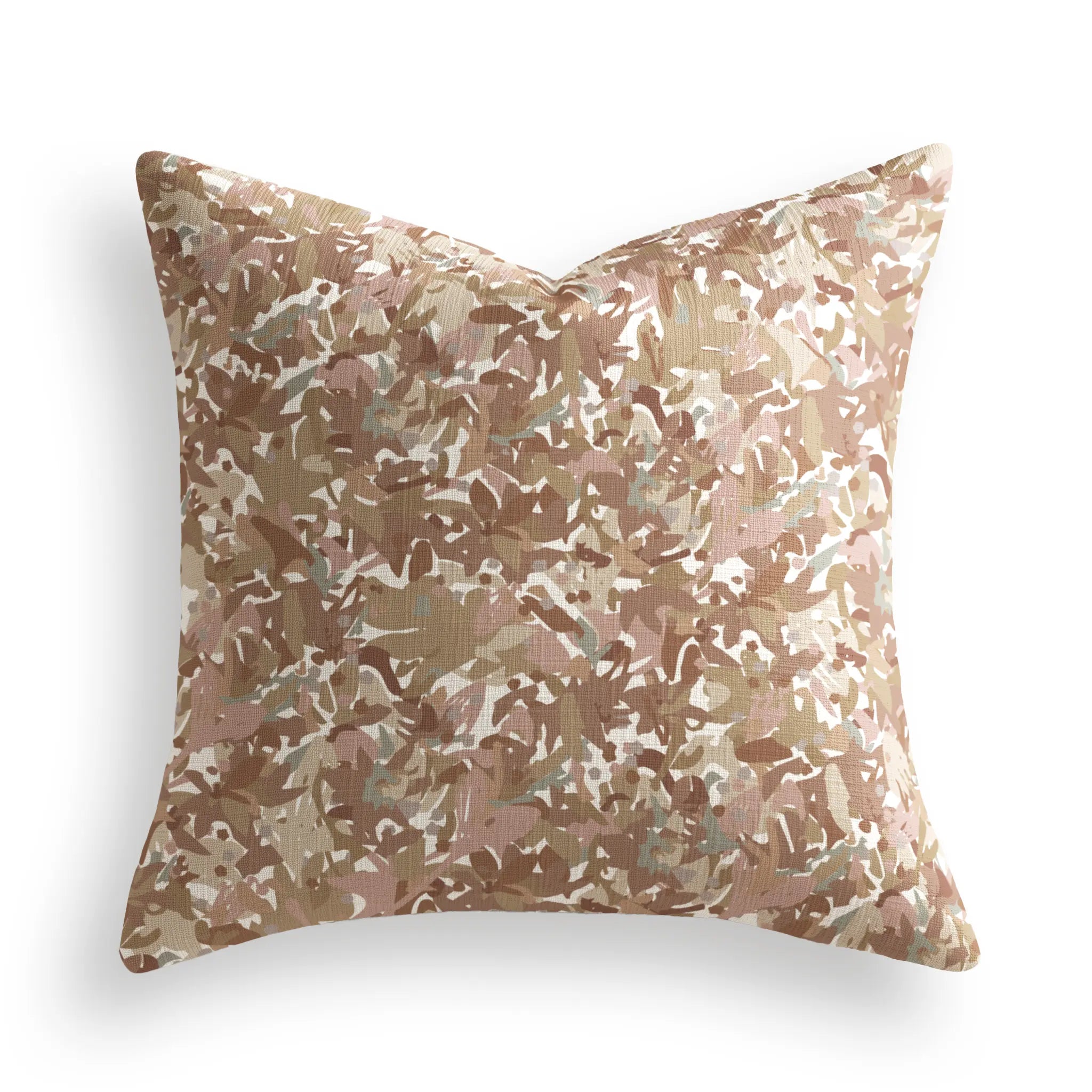 Thicket Throw Pillow in Autumn by Emily Daws — Flora Collection, made-to-order on Belgian linen
