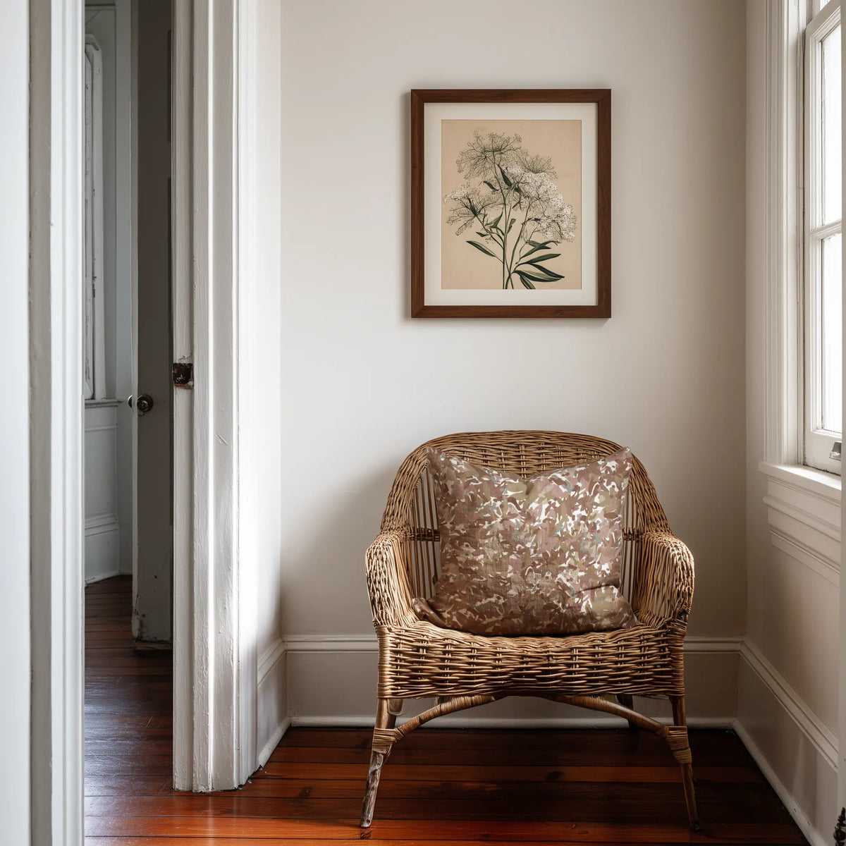 Emily Daws Thicket pillows in Autumn β original pattern, feather and down insert
