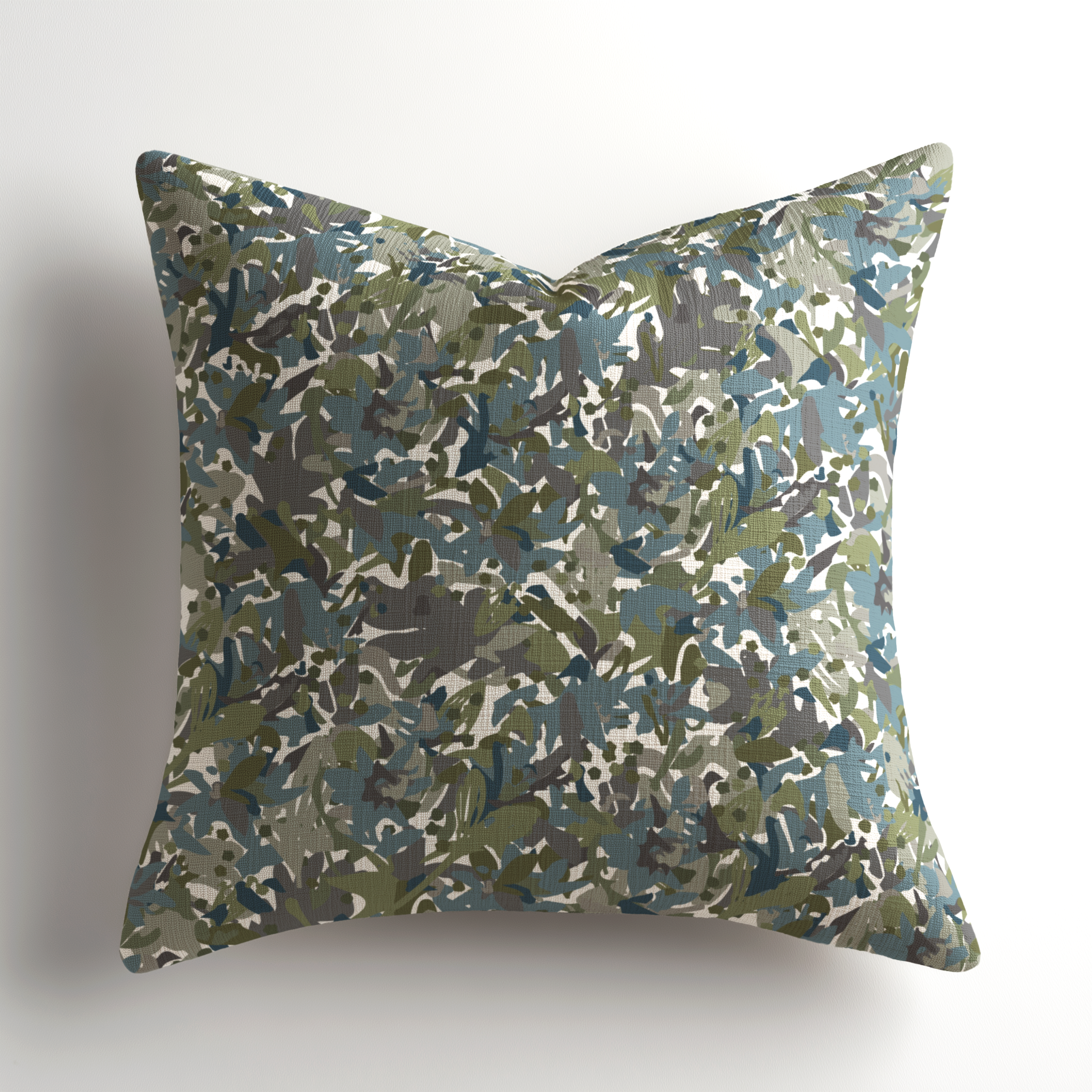 Charleston-inspired designer throw pillow from Emily Daws in Thicket Emerald, a premium throw pillow created for interior designers sourcing boutique textiles and made-in-the-USA craftsmanship.