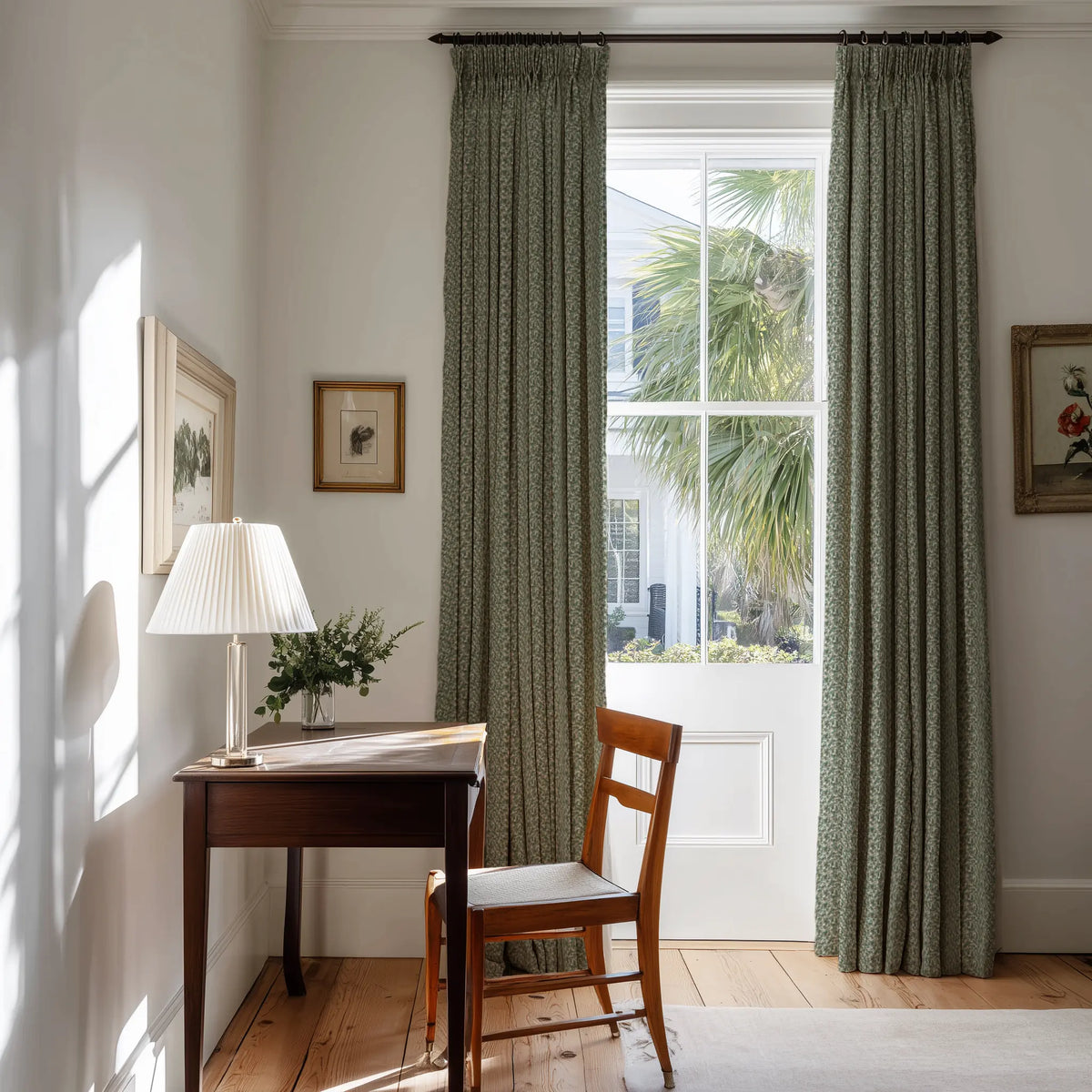 Tortoise Fig fabric by Emily Daws — Fauna Collection, available by the yard for drapery and upholstery