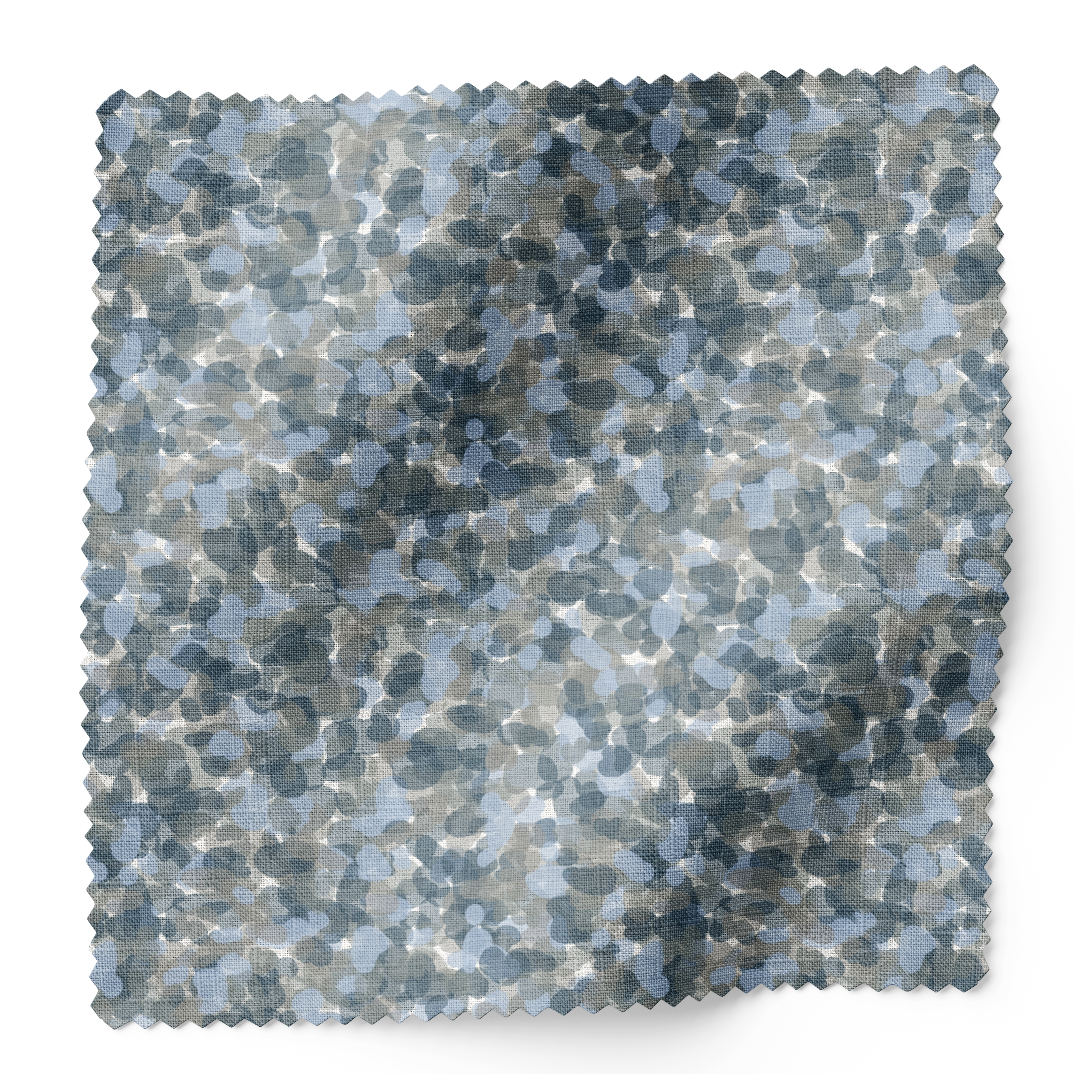 Tortoise fabric swatch in Thistle by Emily Daws — 6x6 Belgian linen sample, Fauna Collection