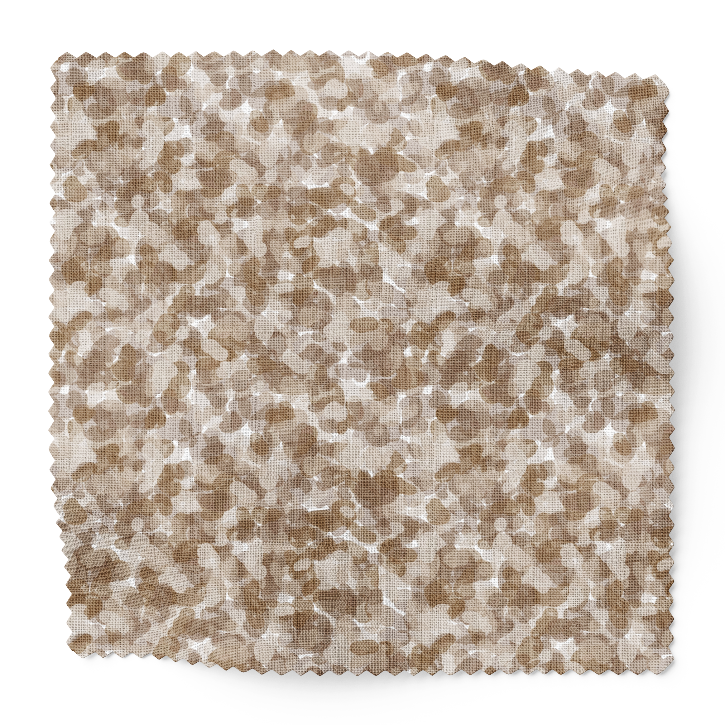 Tortoise fabric swatch in Tulip by Emily Daws β 6x6 Belgian linen sample, Fauna Collection