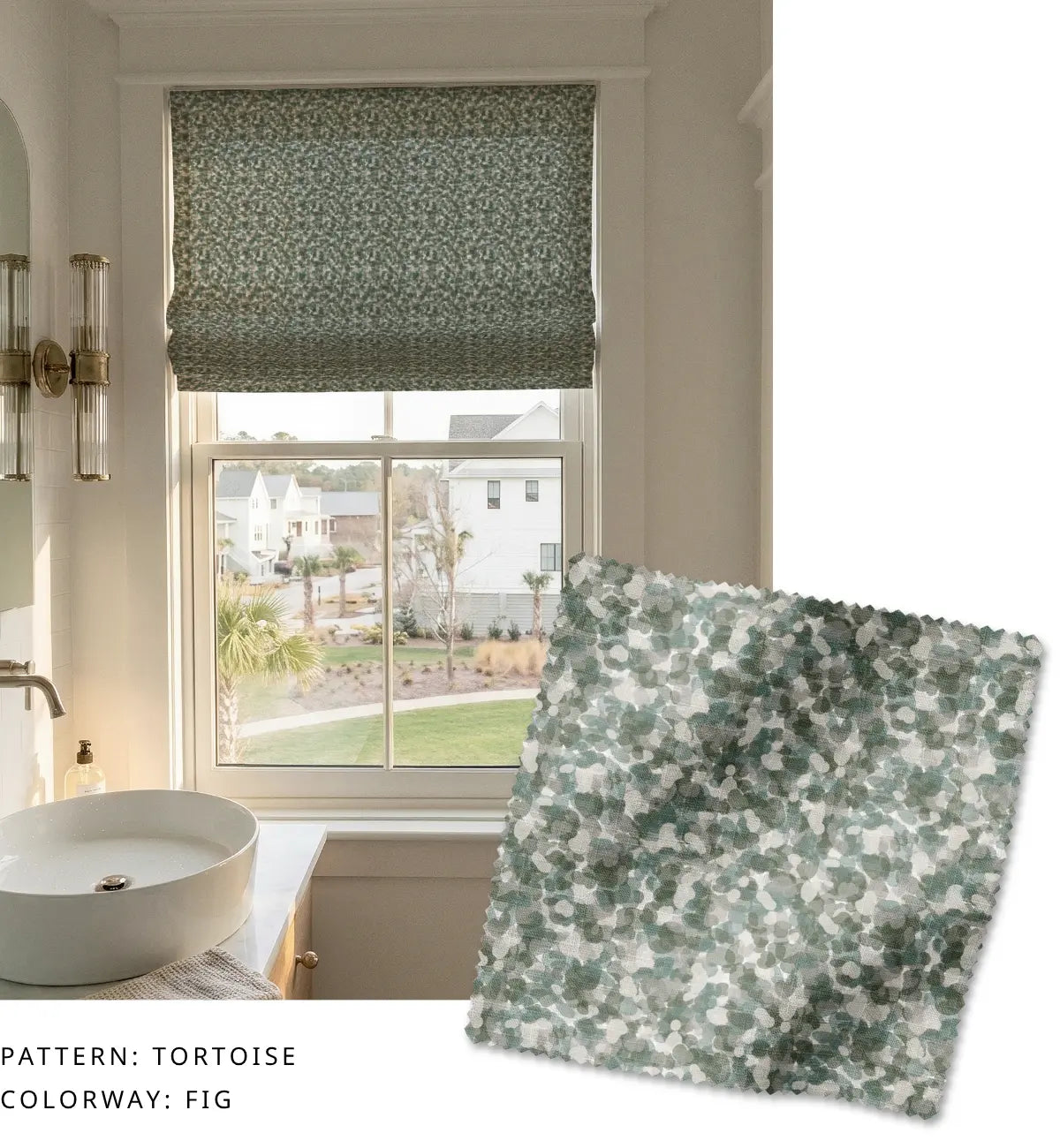 Tortoise Fabric in Fig