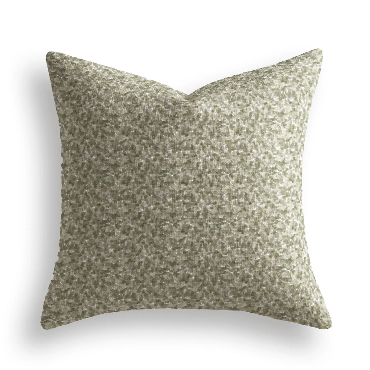 Tortoise Throw Pillow in Thyme by Emily Daws — Fauna Collection, made-to-order on Belgian linen