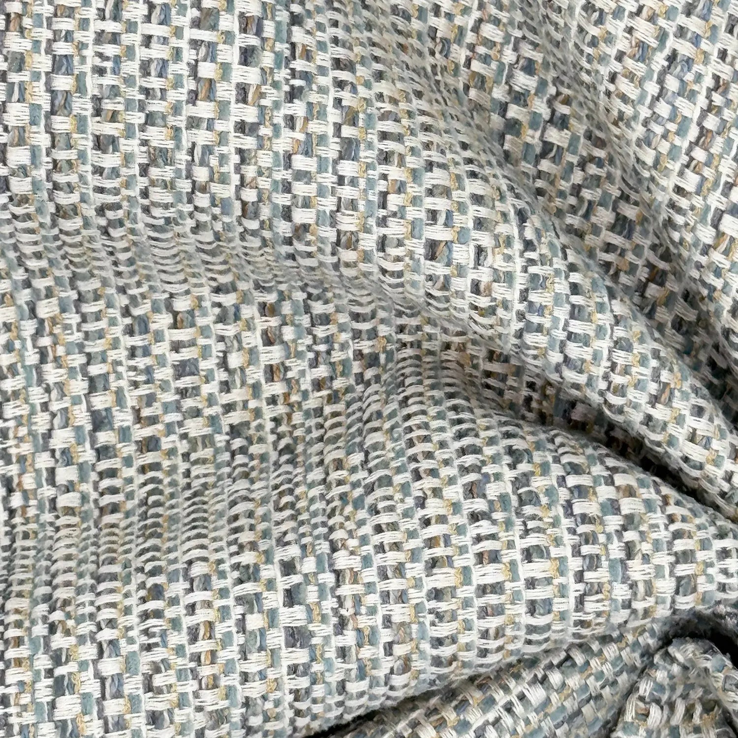 Tweed Fabric in Saltwater