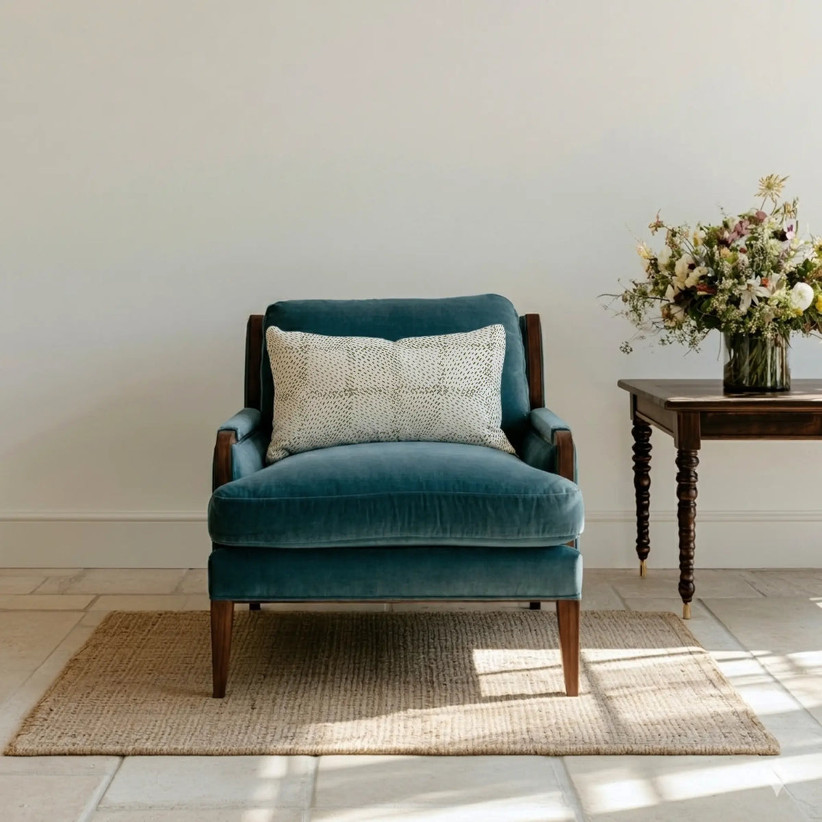 Velvet Fabric in Jade