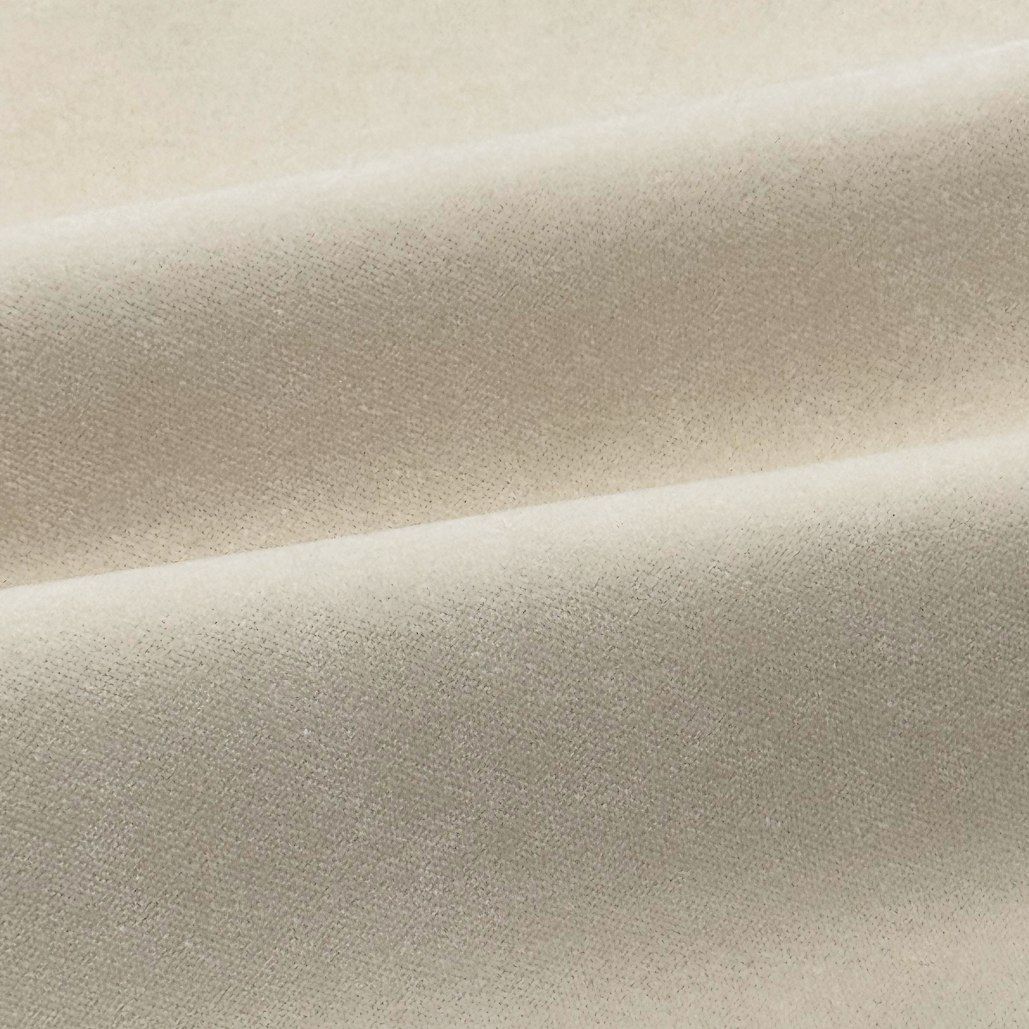 Velvet Fabric in Parchment